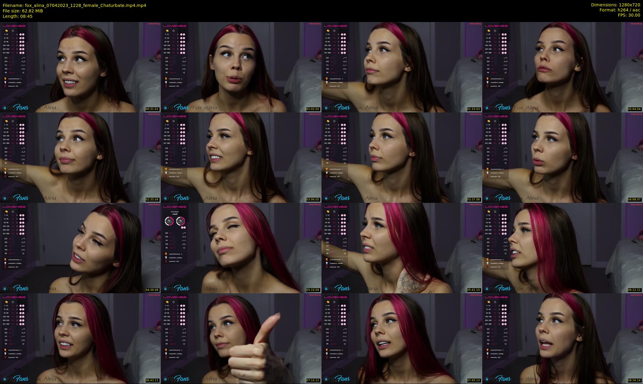 fox_alina — 9 minute Chaturbate female cam show recording, 720p, Apr 7, 2023