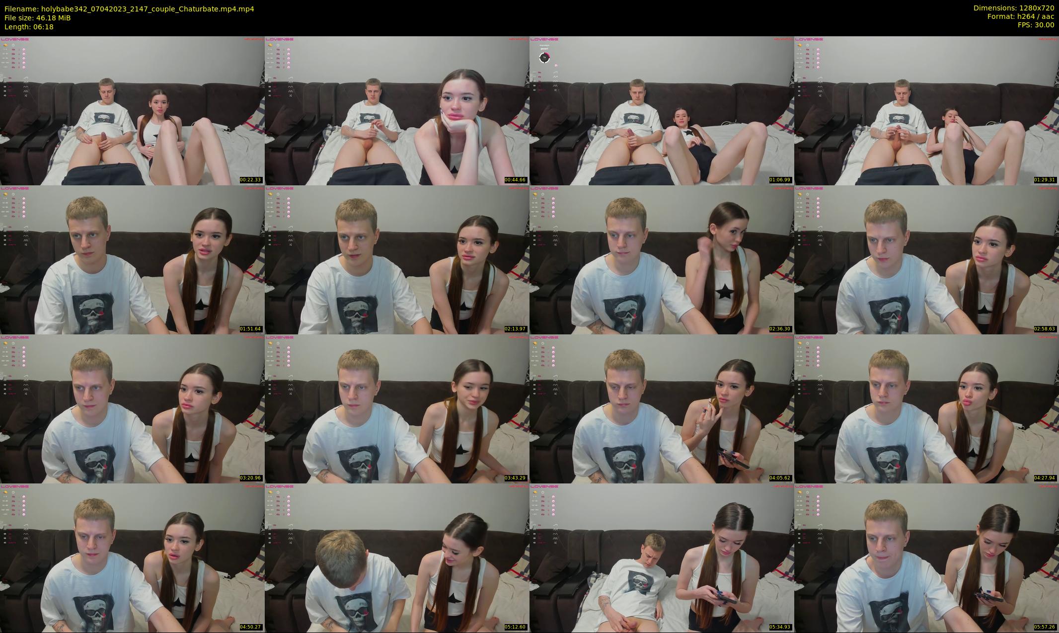 holybabe342 — 7 minute Chaturbate couple cam show recording, 720p, Apr 7, 2023