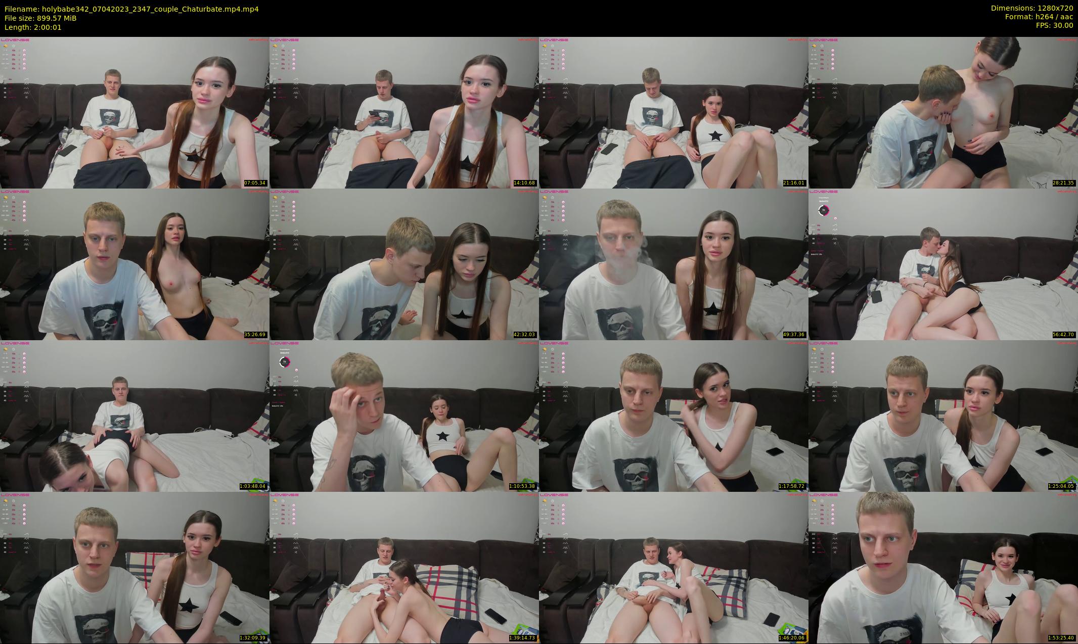 holybabe342 — 121 minute Chaturbate couple cam show recording, 720p, Apr 7, 2023
