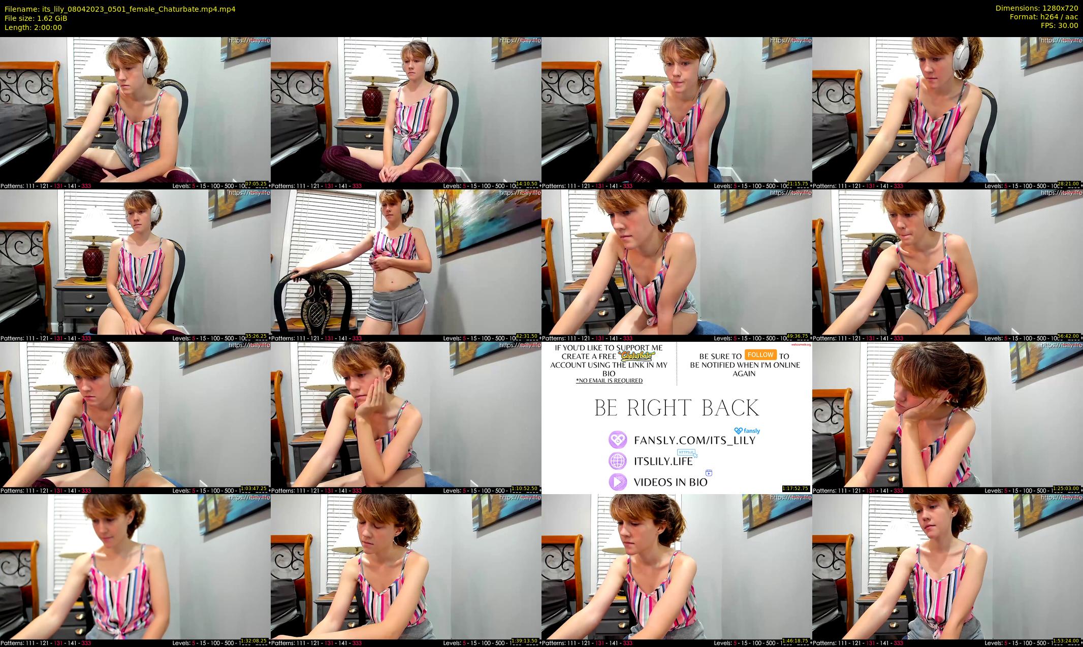 its_lily — 120 minute Chaturbate female cam show recording, 720p, Apr 8, 2023