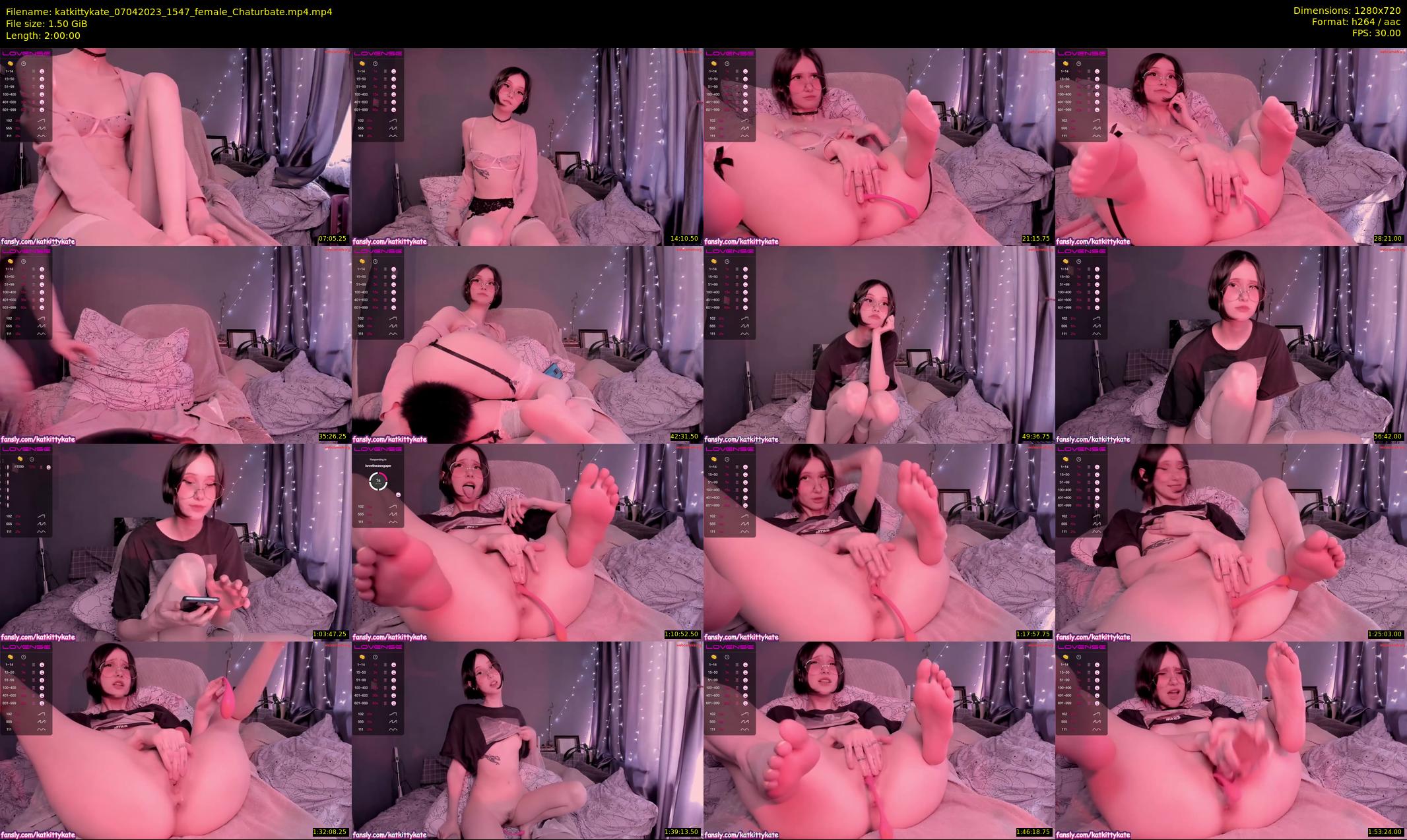 katkittykate — 120 minute Chaturbate female cam show recording, 720p, Apr 7, 2023