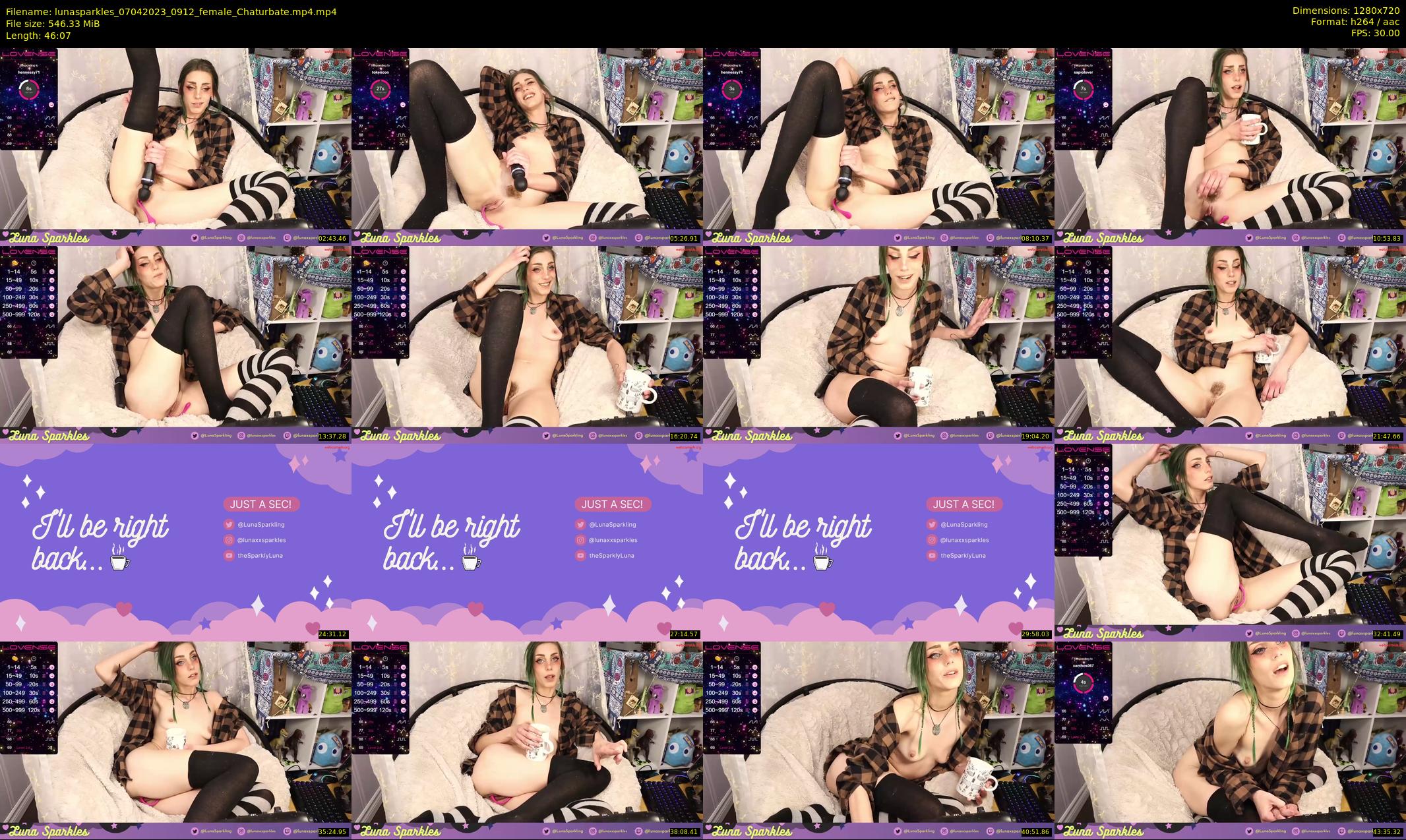 lunasparkles — 47 minute Chaturbate female cam show recording, 720p, Apr 7, 2023