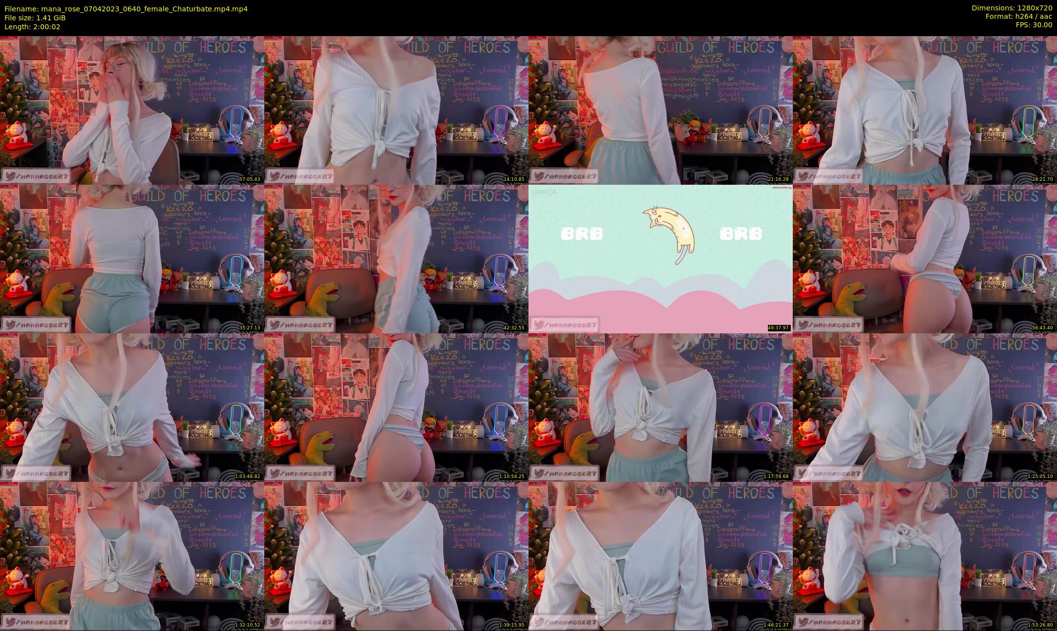 mana_rose — 121 minute Chaturbate female cam show recording, 720p, Apr 7, 2023