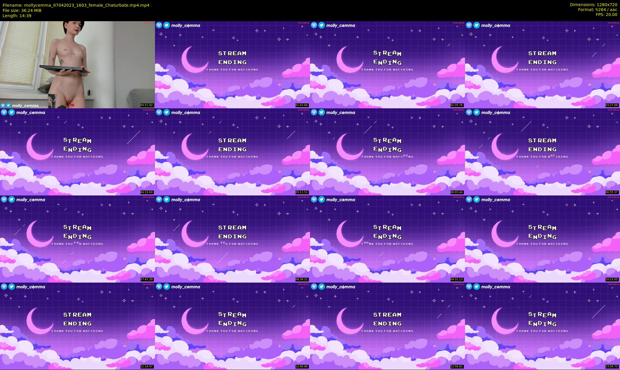mollycemma — 15 minute Chaturbate female cam show recording, 720p, Apr 7, 2023