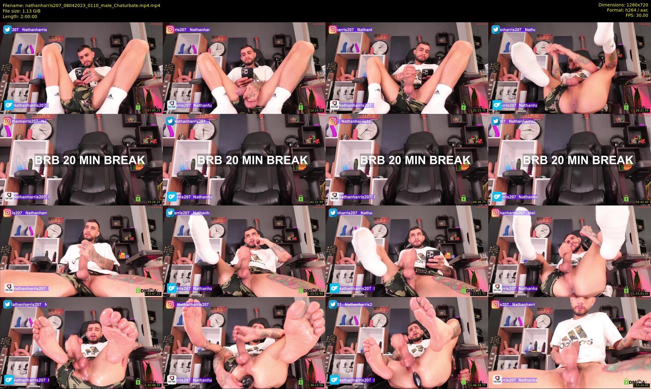 nathanharris207 — 120 minute Chaturbate male cam show recording, 720p, Apr 8, 2023