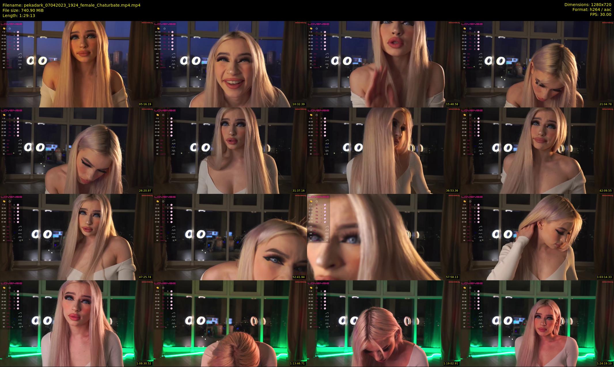 pekadark — 90 minute Chaturbate female cam show recording, 720p, Apr 7, 2023