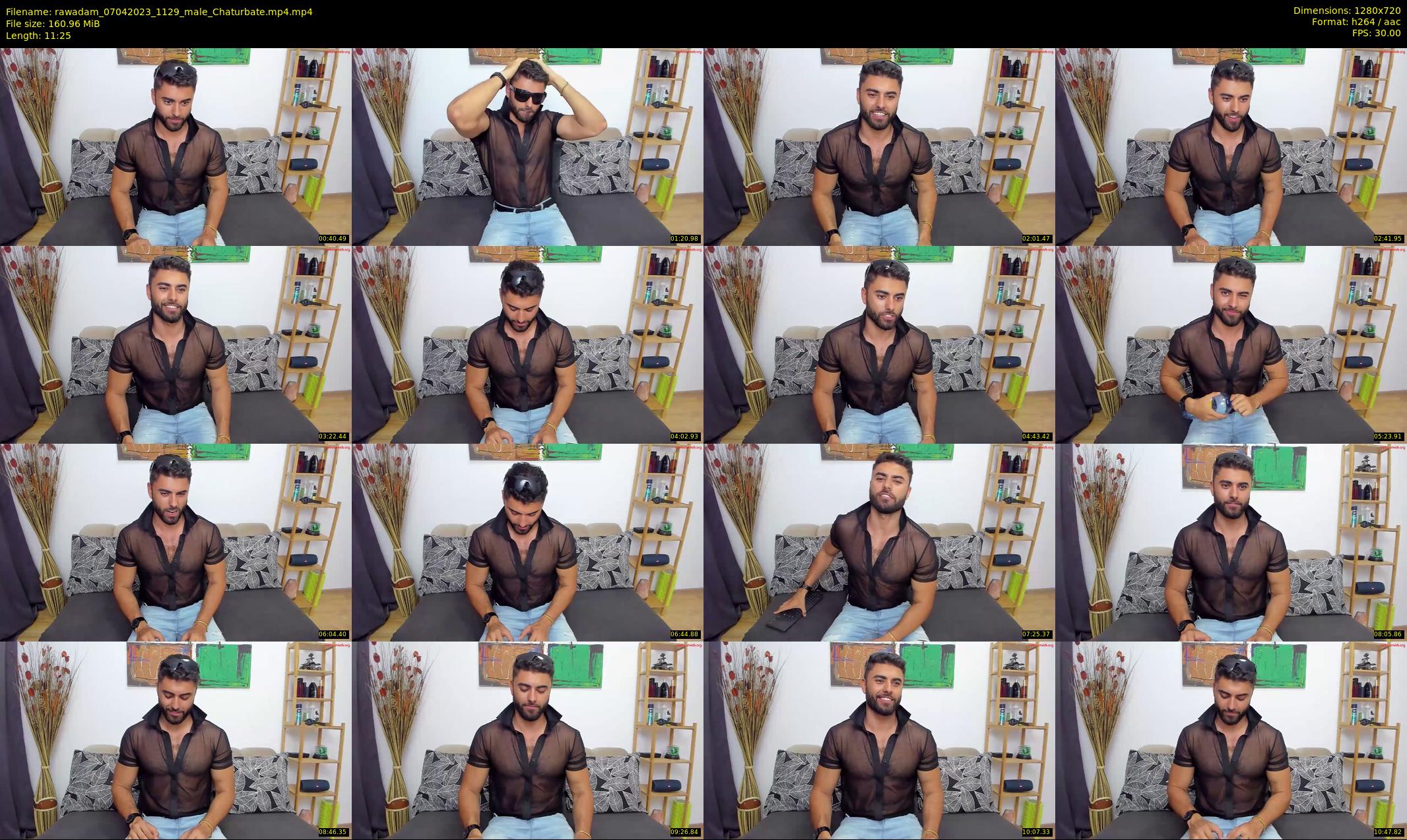 rawadam — 12 minute Chaturbate male cam show recording, 720p, Apr 7, 2023