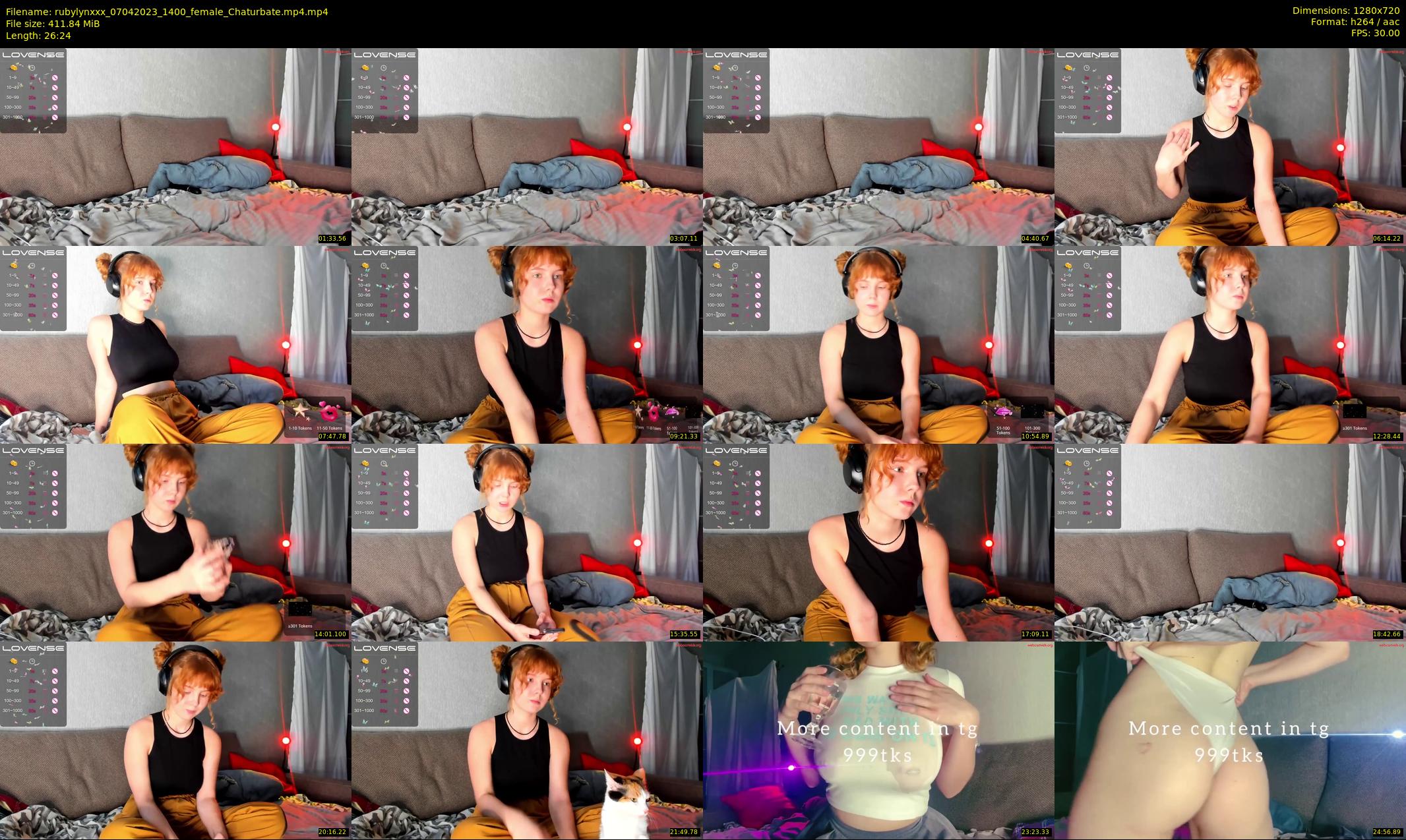 rubylynxxx — 27 minute Chaturbate female cam show recording, 720p, Apr 7, 2023
