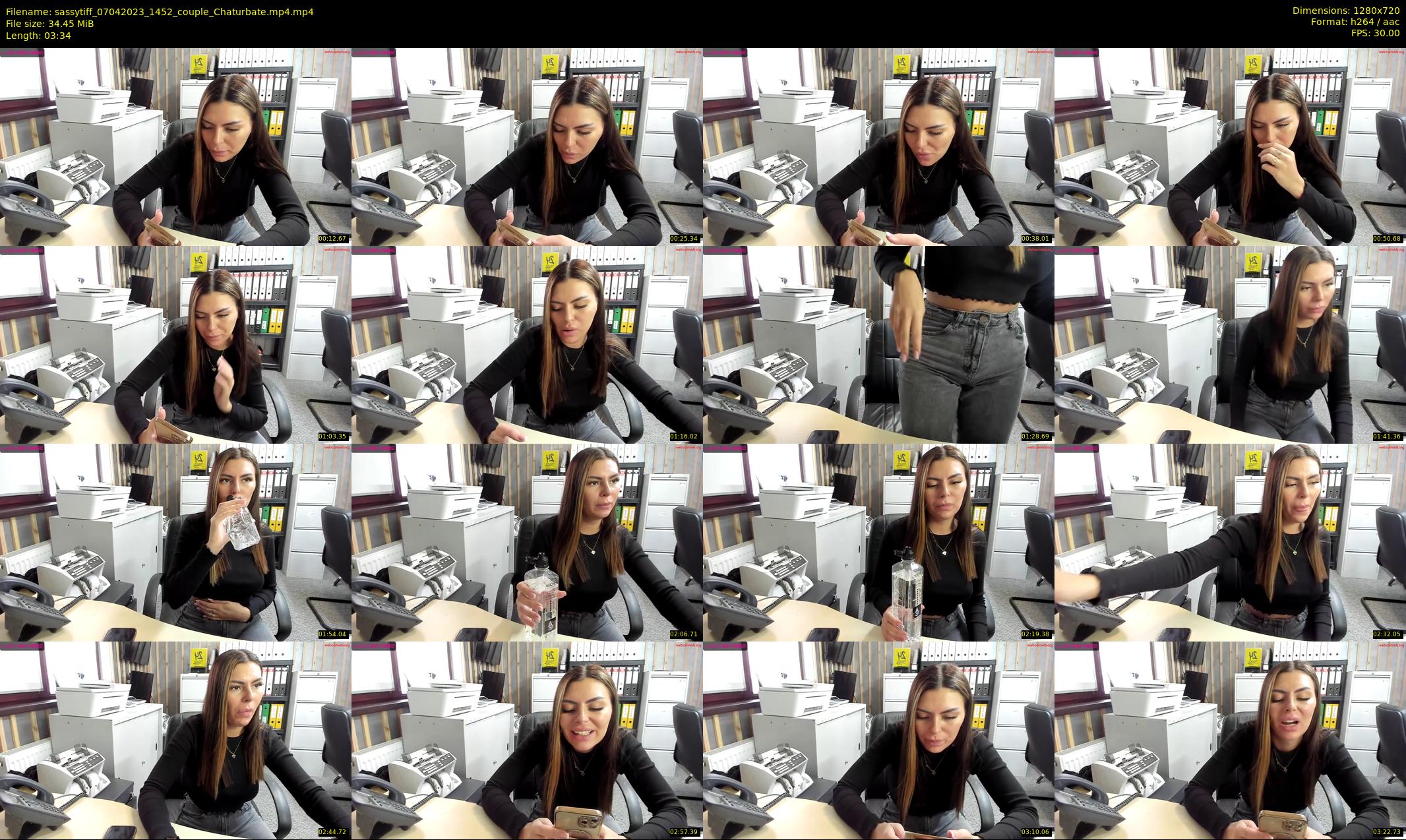 sassytiff — 4 minute Chaturbate couple cam show recording, 720p, Apr 7, 2023
