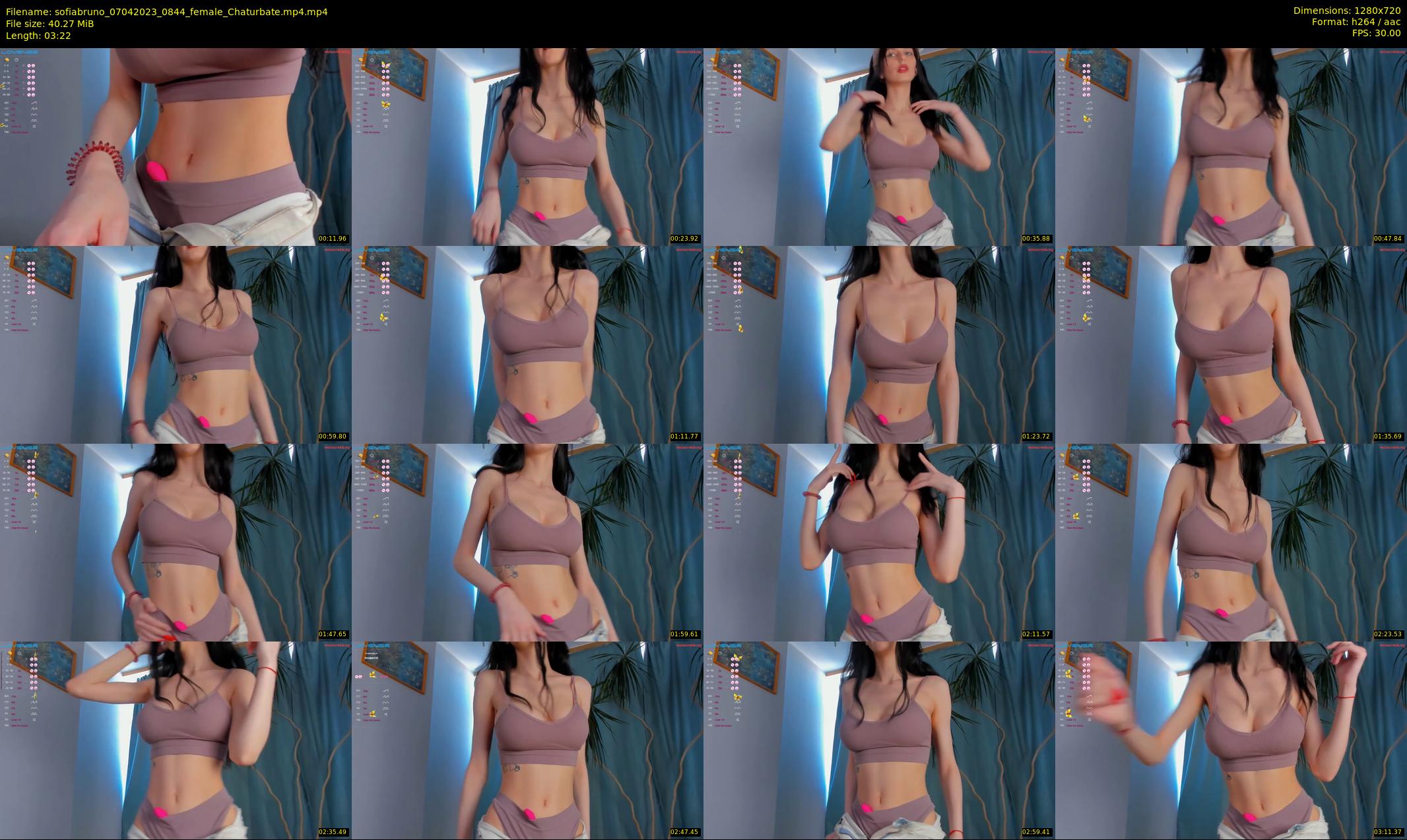 sofiabruno — 4 minute Chaturbate female cam show recording, 720p, Apr 7, 2023