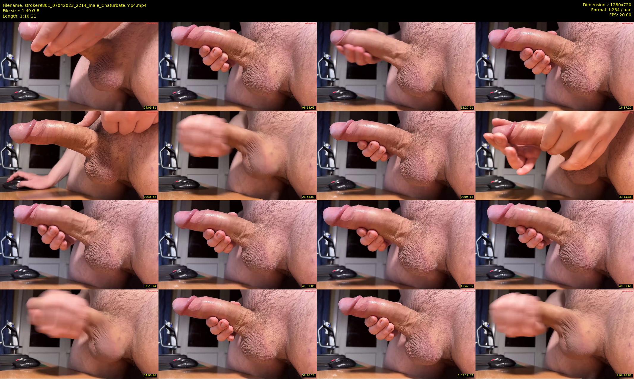 stroker9801 — 71 minute Chaturbate male cam show recording, 720p, Apr 7, 2023