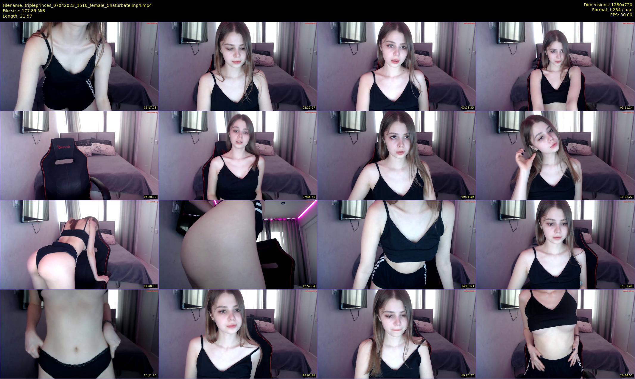 tripleprinces — 22 minute Chaturbate female cam show recording, 720p, Apr 7, 2023