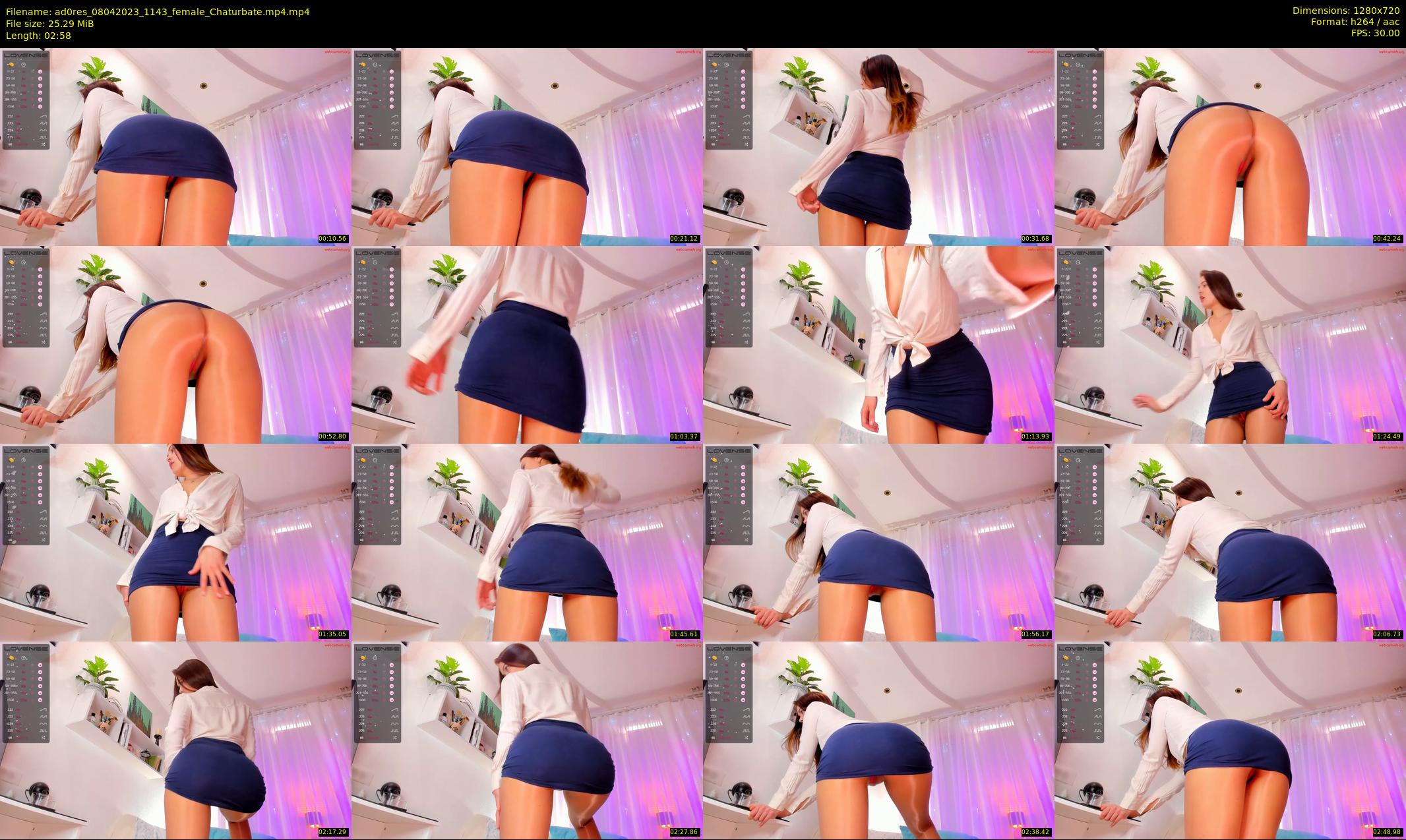 ad0res — 3 minute Chaturbate female cam show recording, 720p, Apr 8, 2023
