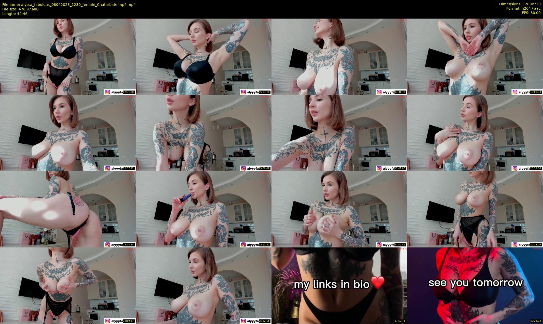 alyssa_fabulous — 43 minute Chaturbate female cam show recording, 720p, Apr 8, 2023