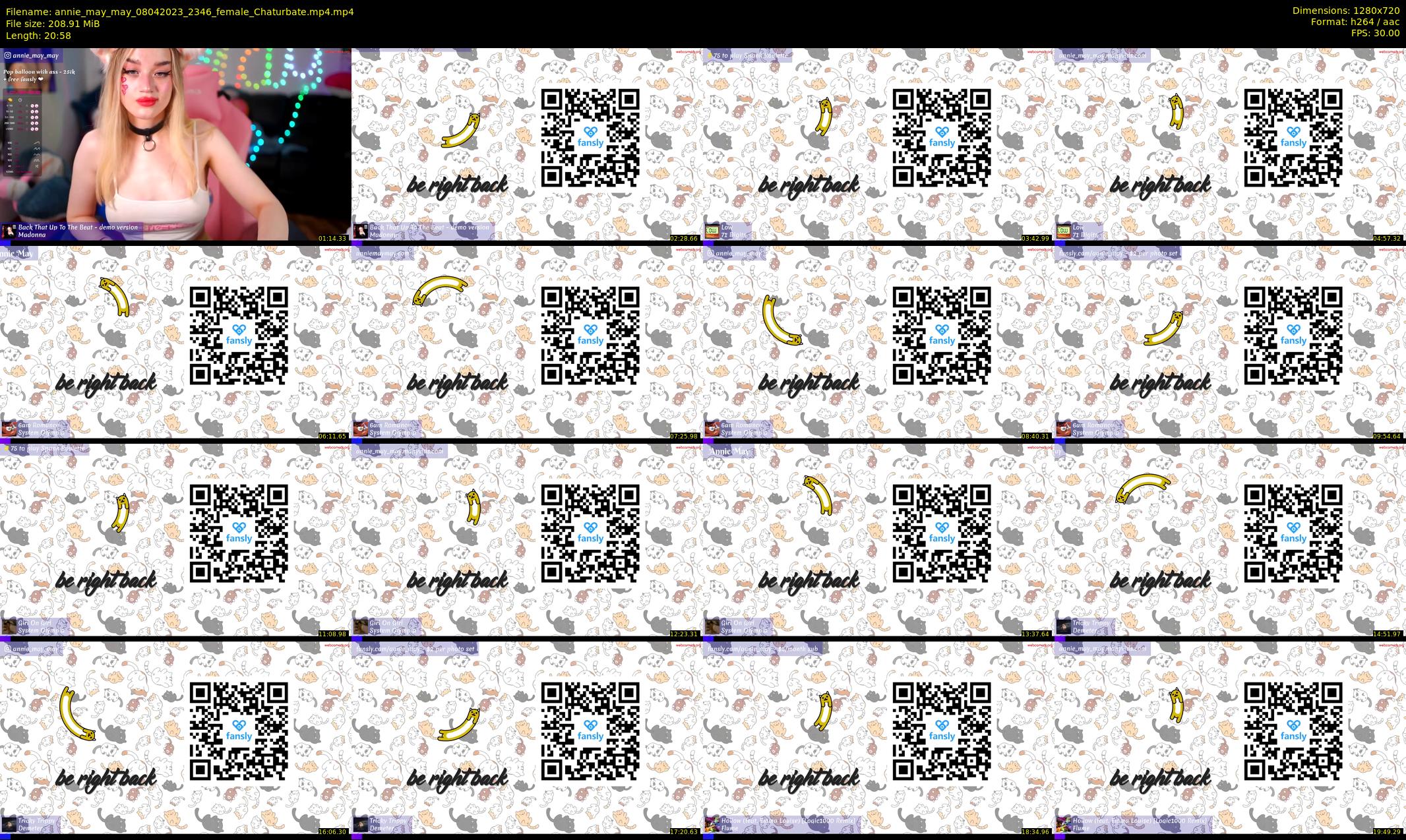 annie_may_may — 21 minute Chaturbate female cam show recording, 720p, Apr 8, 2023