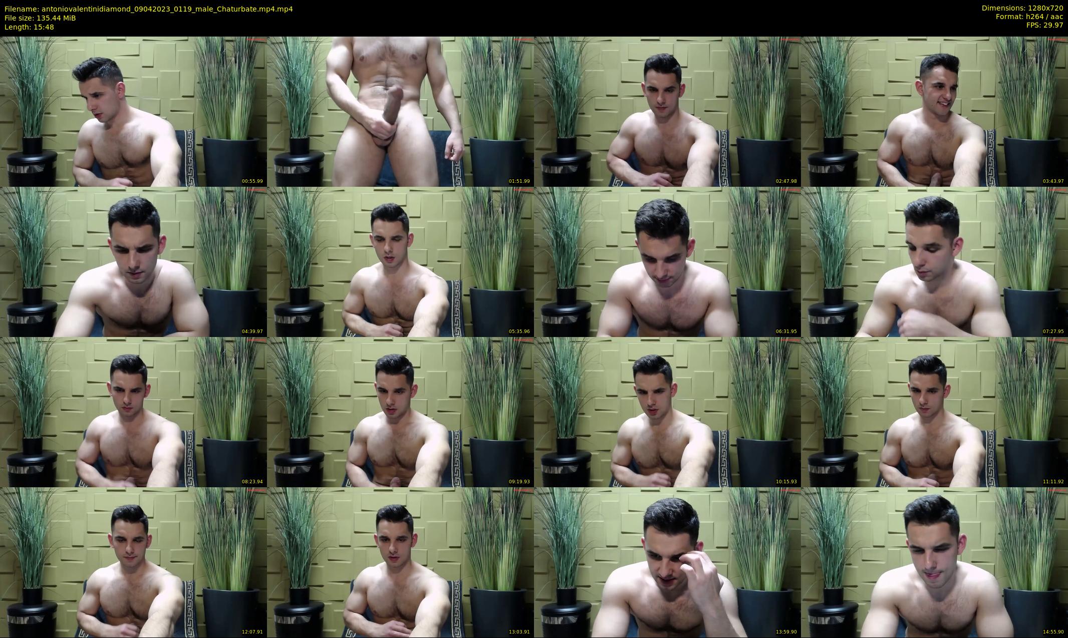 antoniovalentinidiamond — 16 minute Chaturbate male cam show recording, 720p, Apr 9, 2023