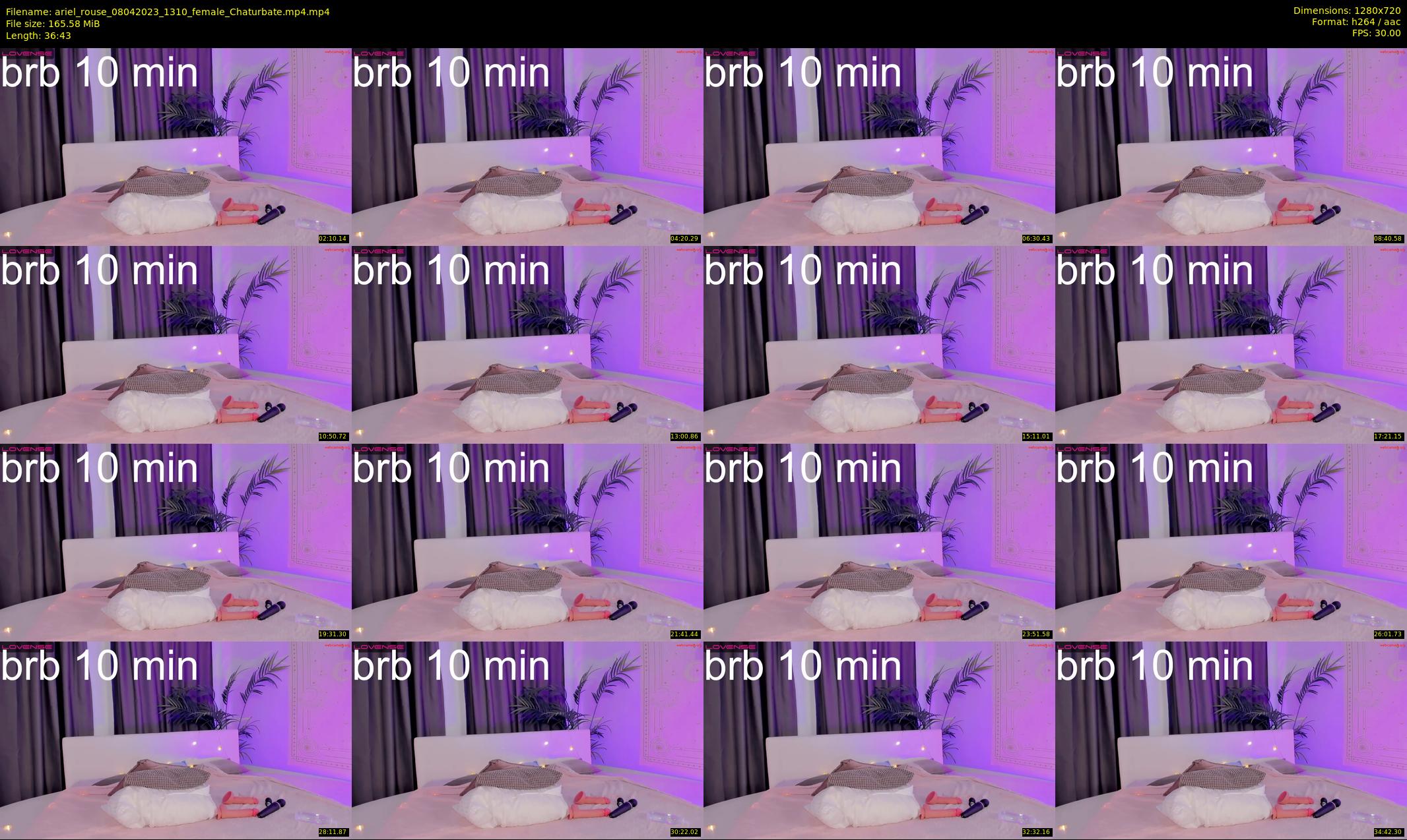 ariel_rouse — 37 minute Chaturbate female cam show recording, 720p, Apr 8, 2023