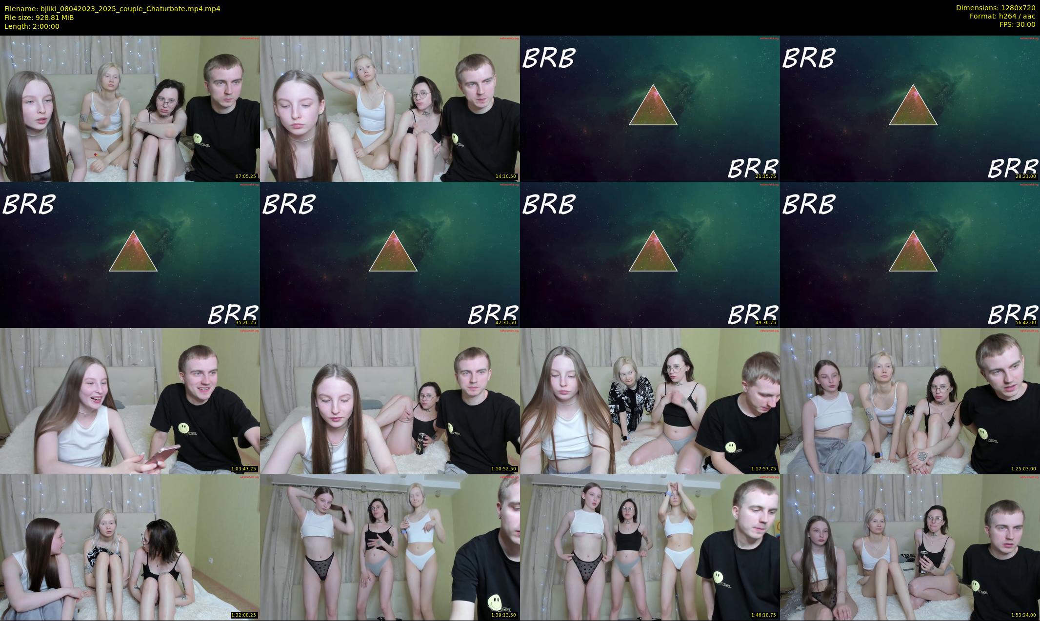 bjliki — 120 minute Chaturbate couple cam show recording, 720p, Apr 8, 2023