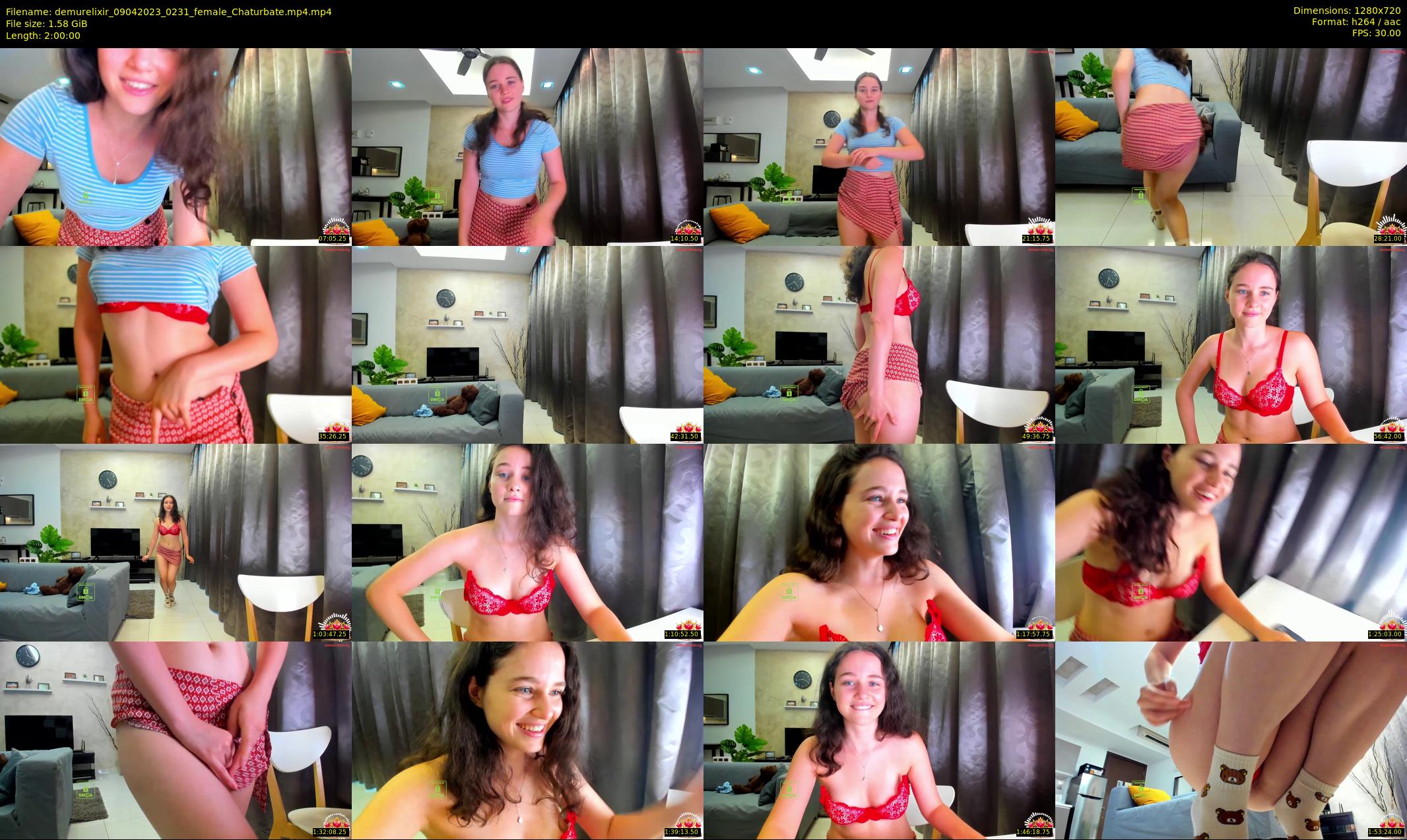 demurelixir — 120 minute Chaturbate female cam show recording, 720p, Apr 9, 2023