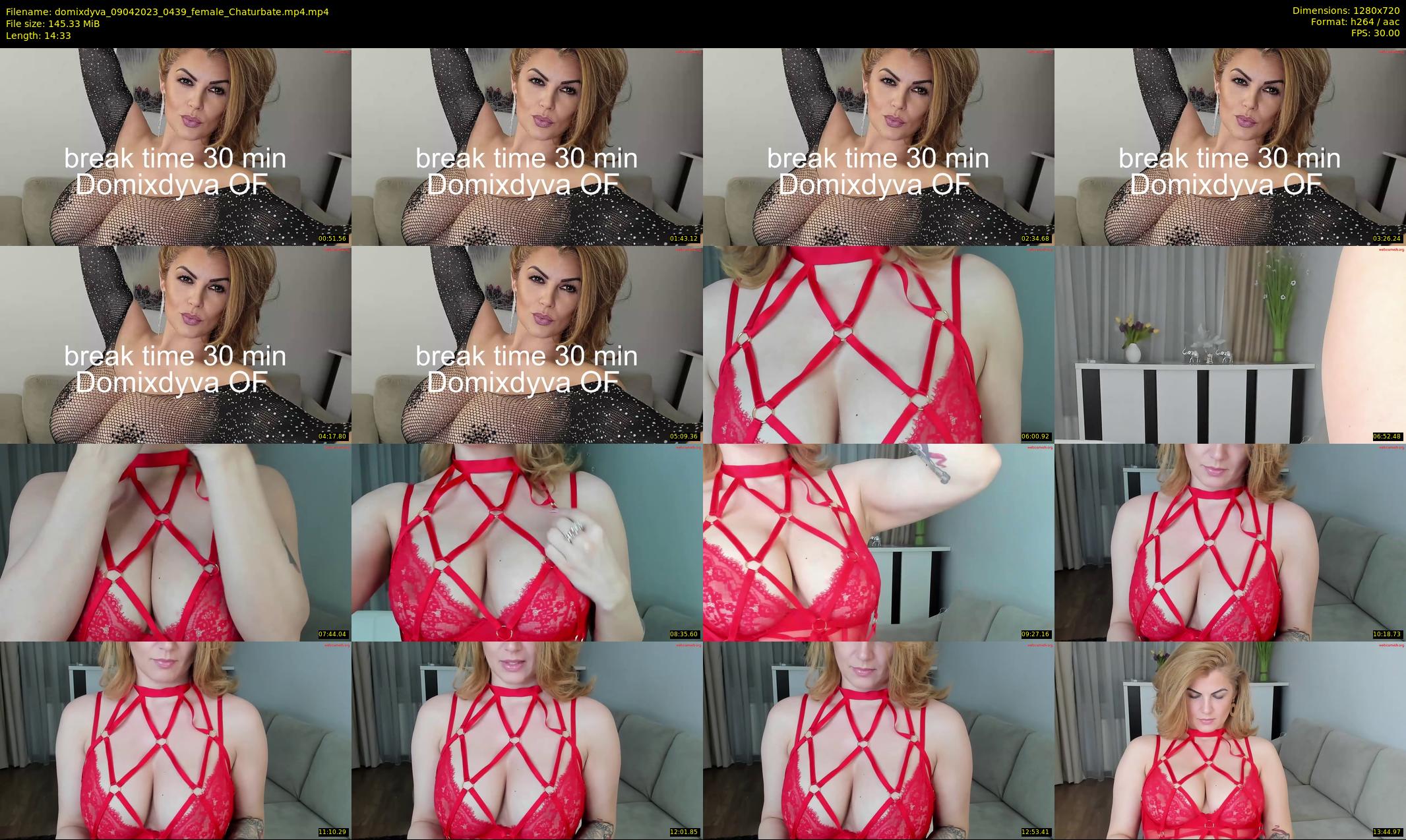 domixdyva — 15 minute Chaturbate female cam show recording, 720p, Apr 9, 2023
