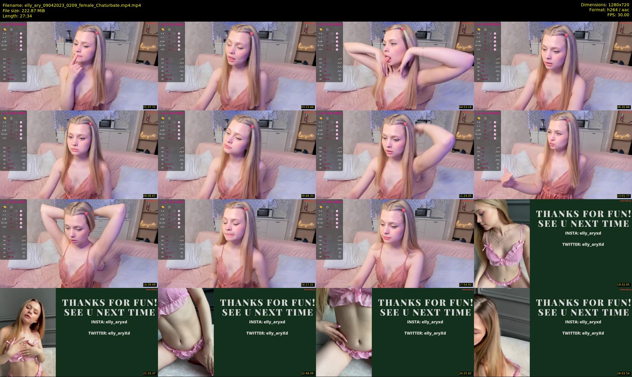 elly_ary — 28 minute Chaturbate female cam show recording, 720p, Apr 9, 2023
