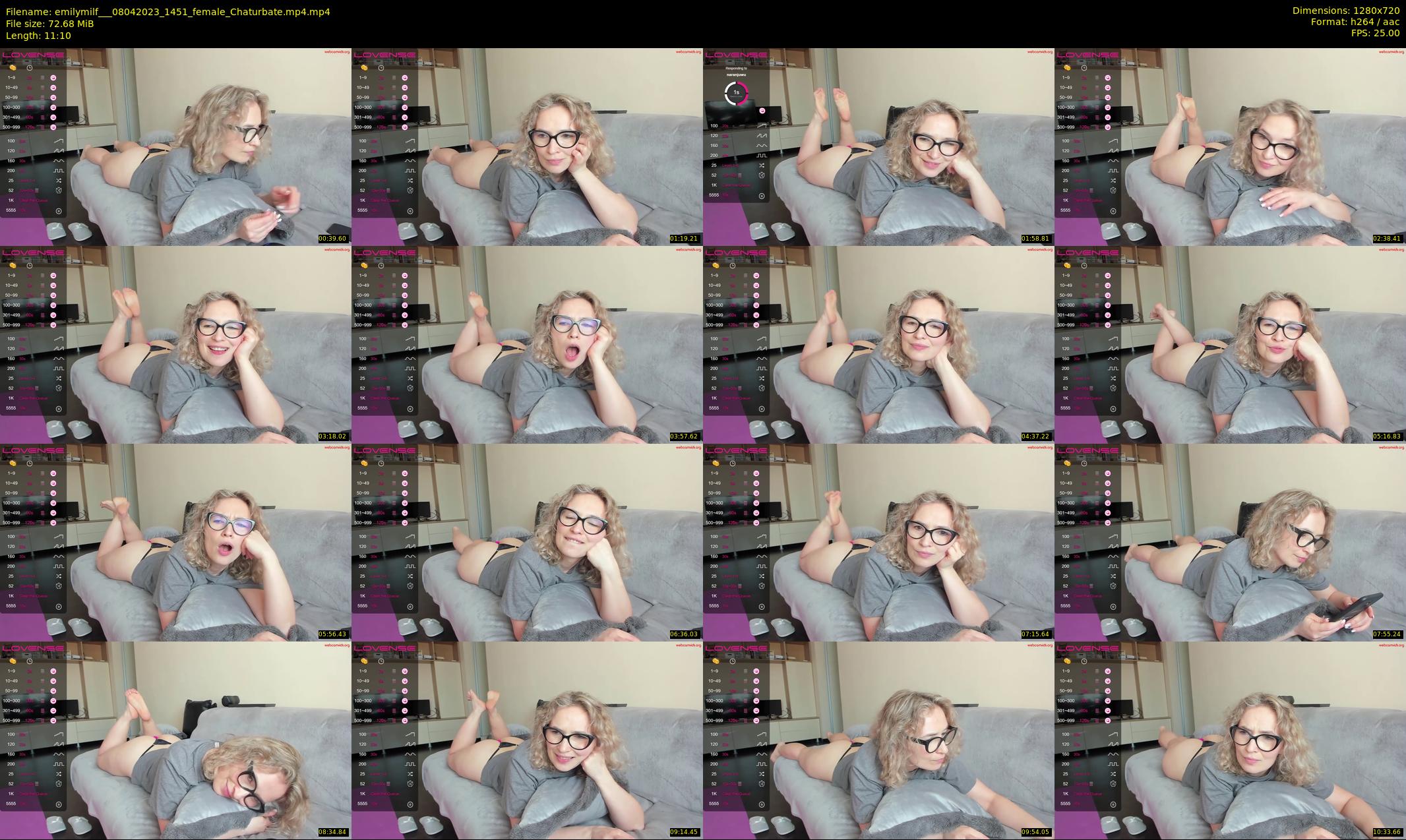 emilymilf__ — 12 minute Chaturbate female cam show recording, 720p, Apr 8, 2023