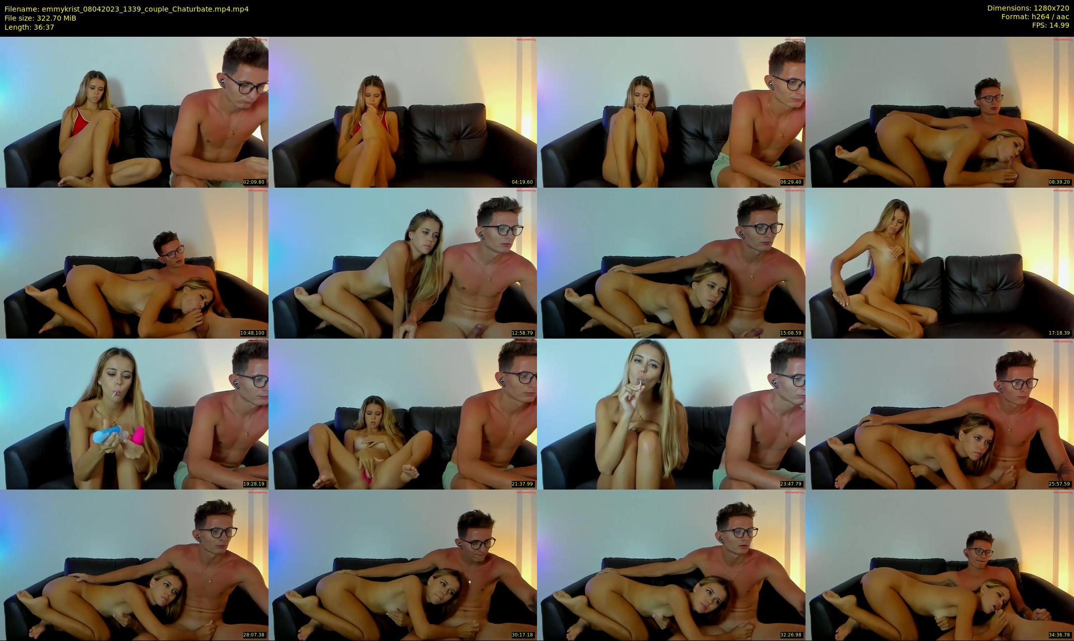 emmykrist — 37 minute Chaturbate couple cam show recording, 720p, Apr 8, 2023