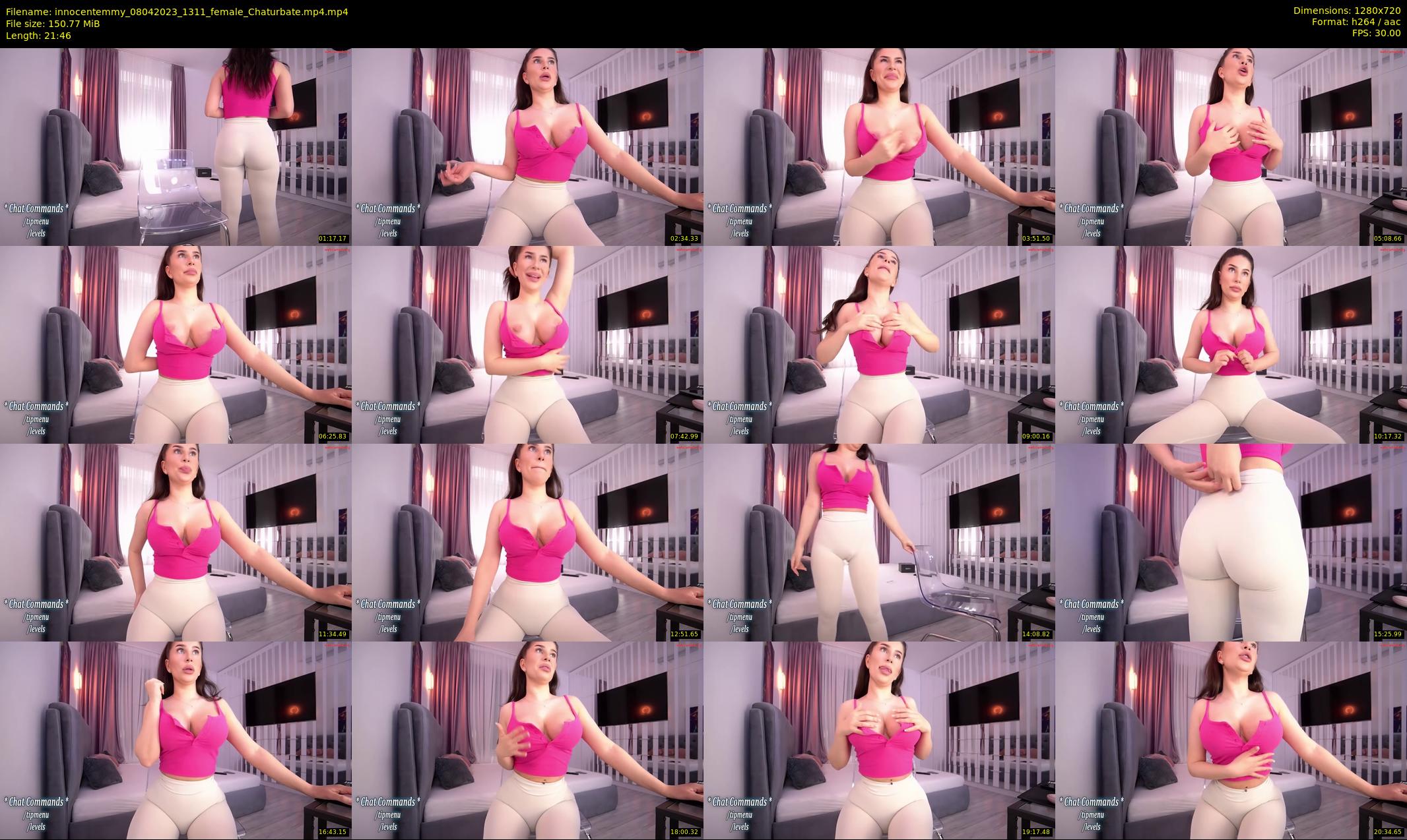 innocentemmy — 22 minute Chaturbate female cam show recording, 720p, Apr 8, 2023