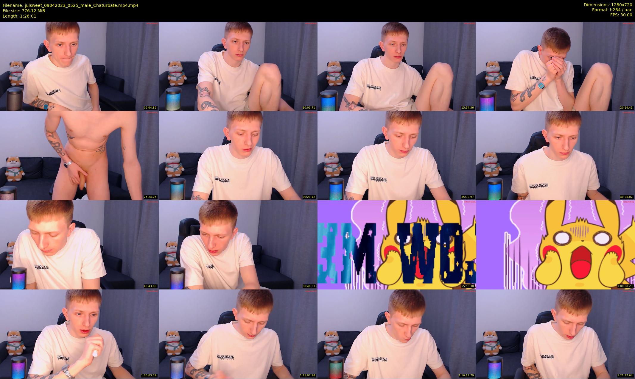 julsweet — 87 minute Chaturbate male cam show recording, 720p, Apr 9, 2023