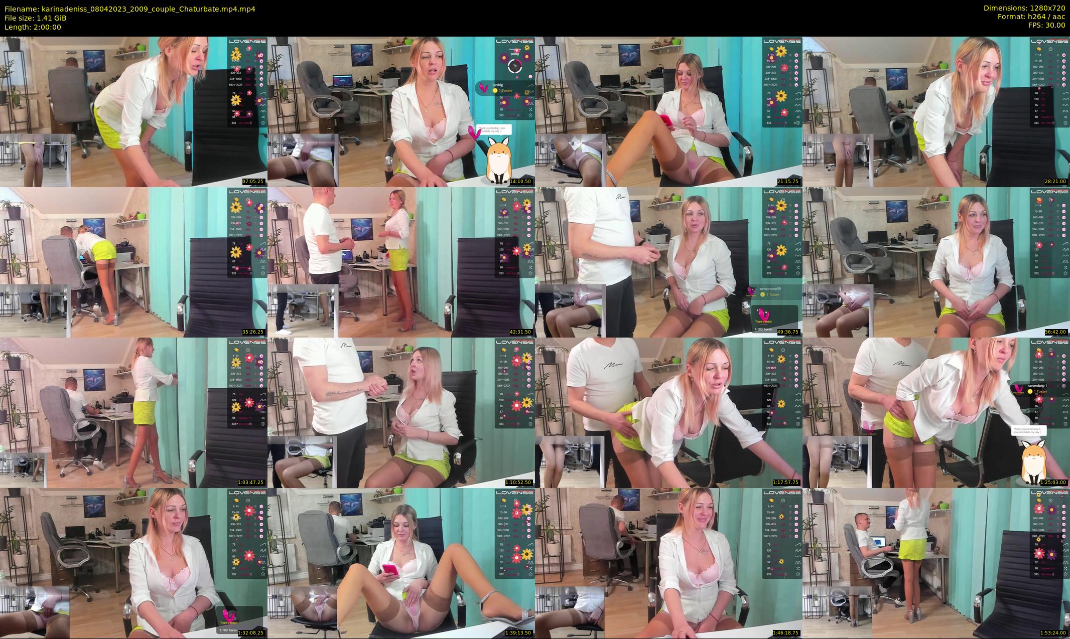 karinadeniss — 120 minute Chaturbate couple cam show recording, 720p, Apr 8, 2023