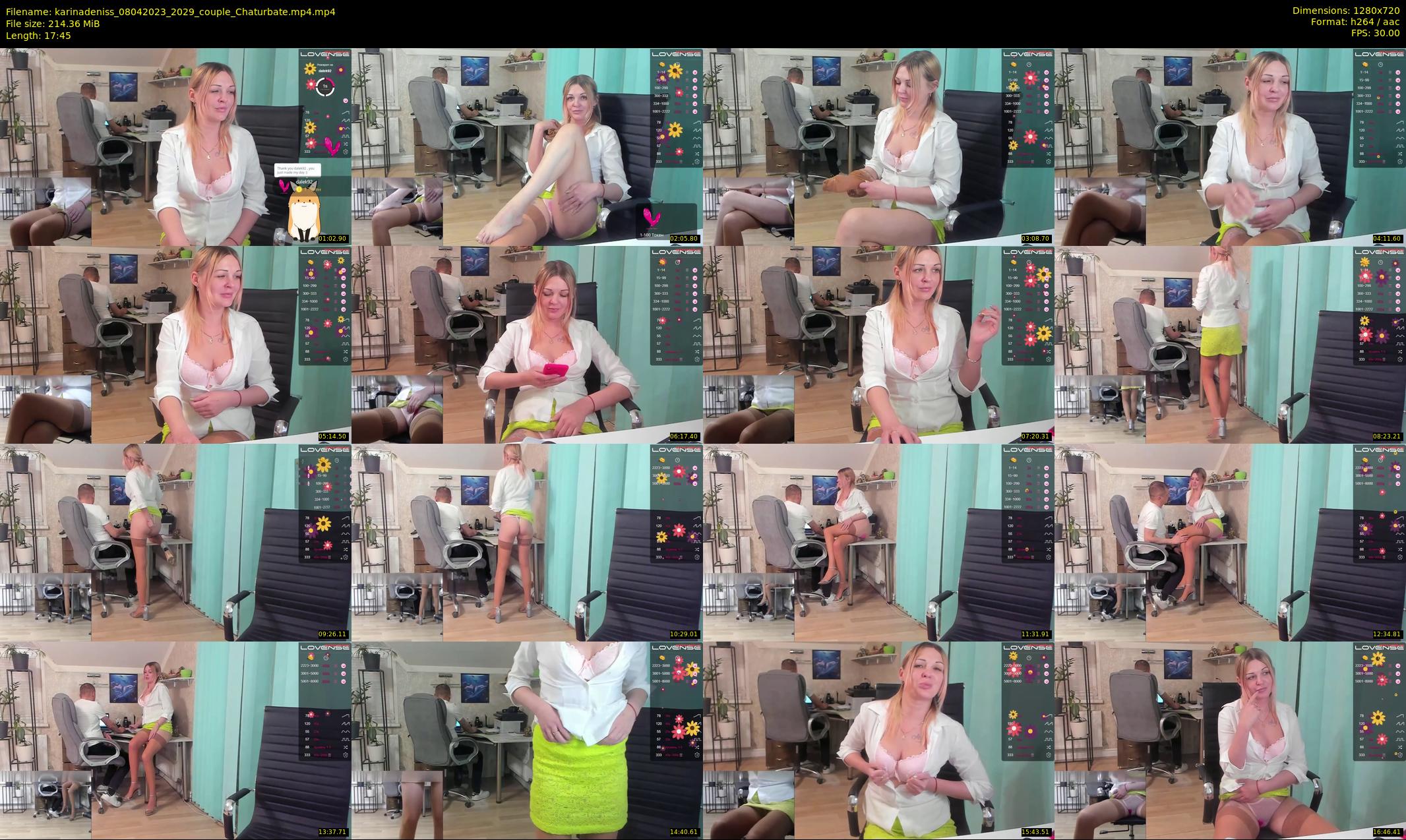 karinadeniss — 18 minute Chaturbate couple cam show recording, 720p, Apr 8, 2023