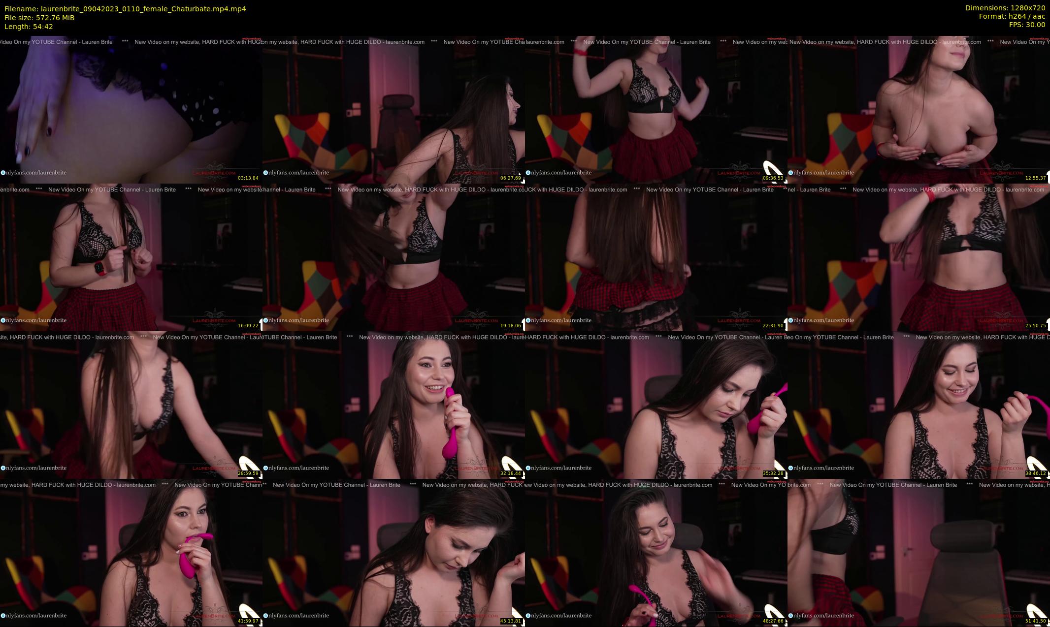 laurenbrite — 55 minute Chaturbate female cam show recording, 720p, Apr 9, 2023