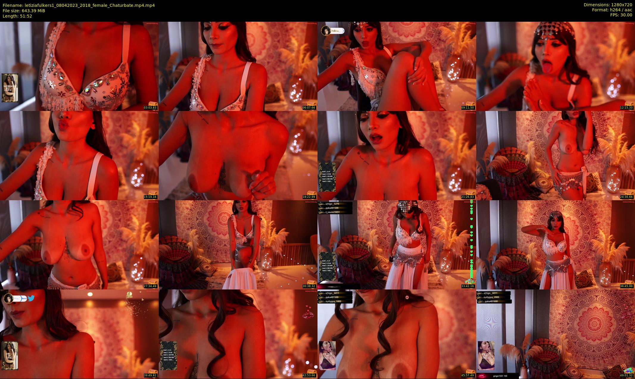 letiziafulkers1 — 52 minute Chaturbate female cam show recording, 720p, Apr 8, 2023