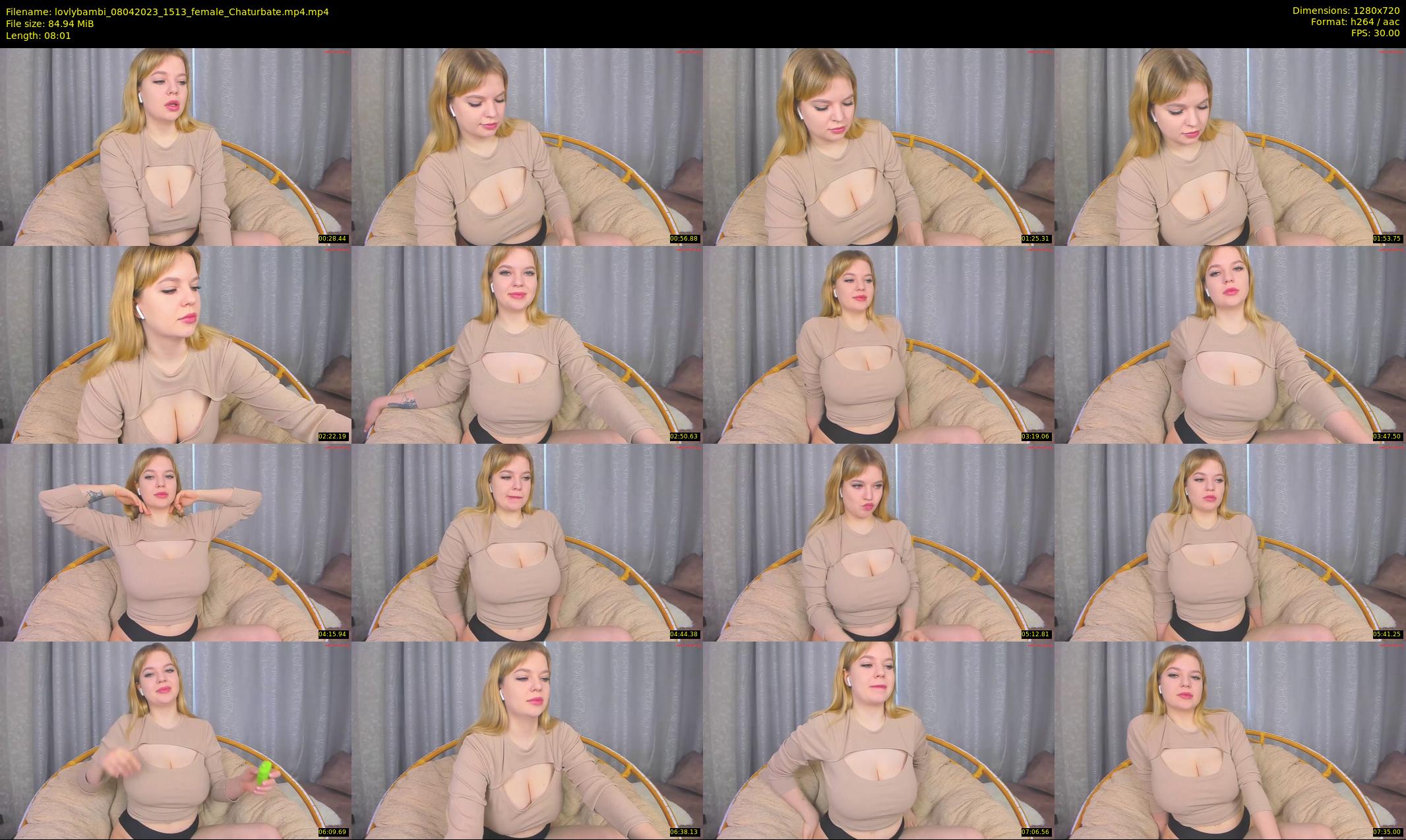 lovlybambi — 9 minute Chaturbate female cam show recording, 720p, Apr 8, 2023
