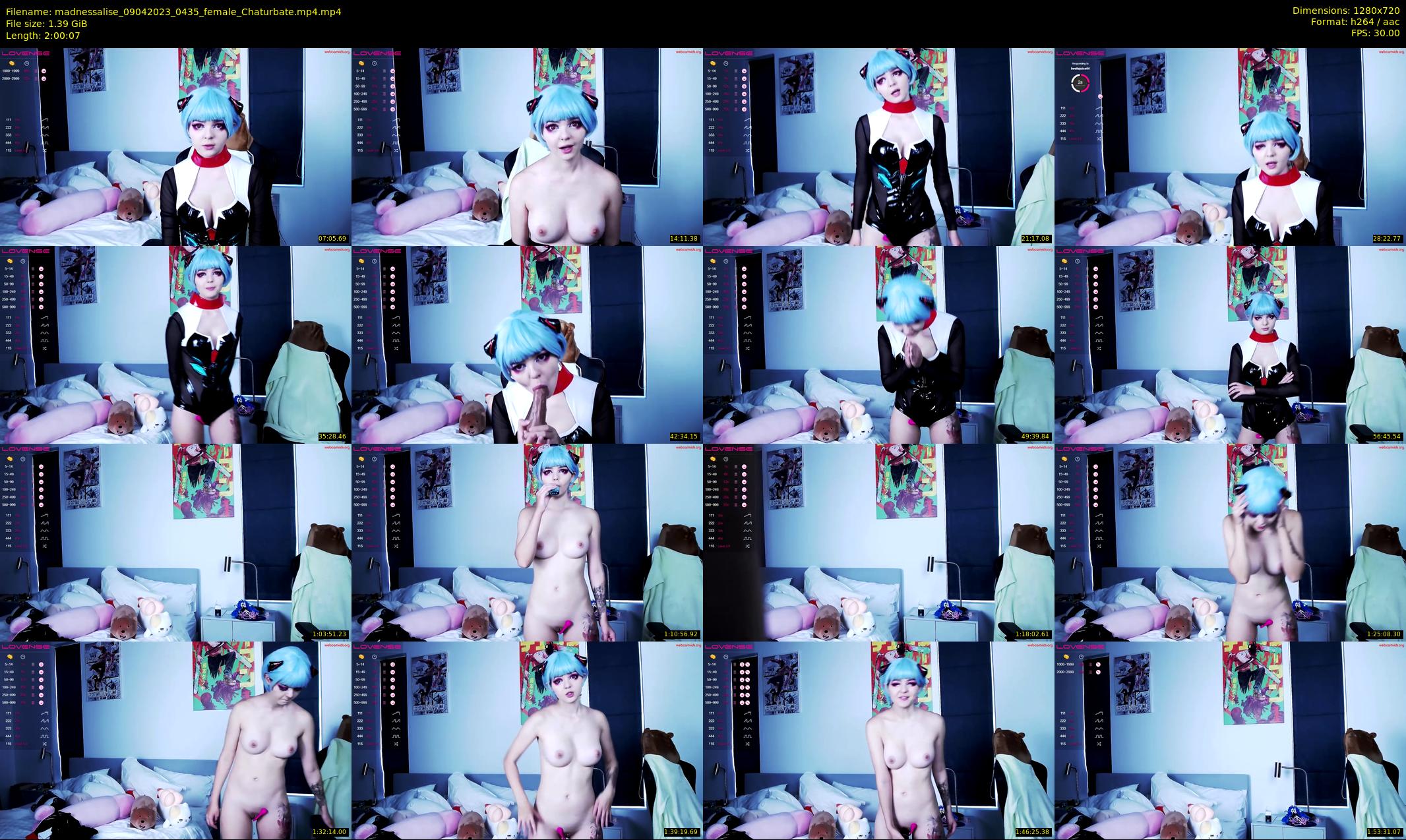 madnessalise — 121 minute Chaturbate female cam show recording, 720p, Apr 9, 2023