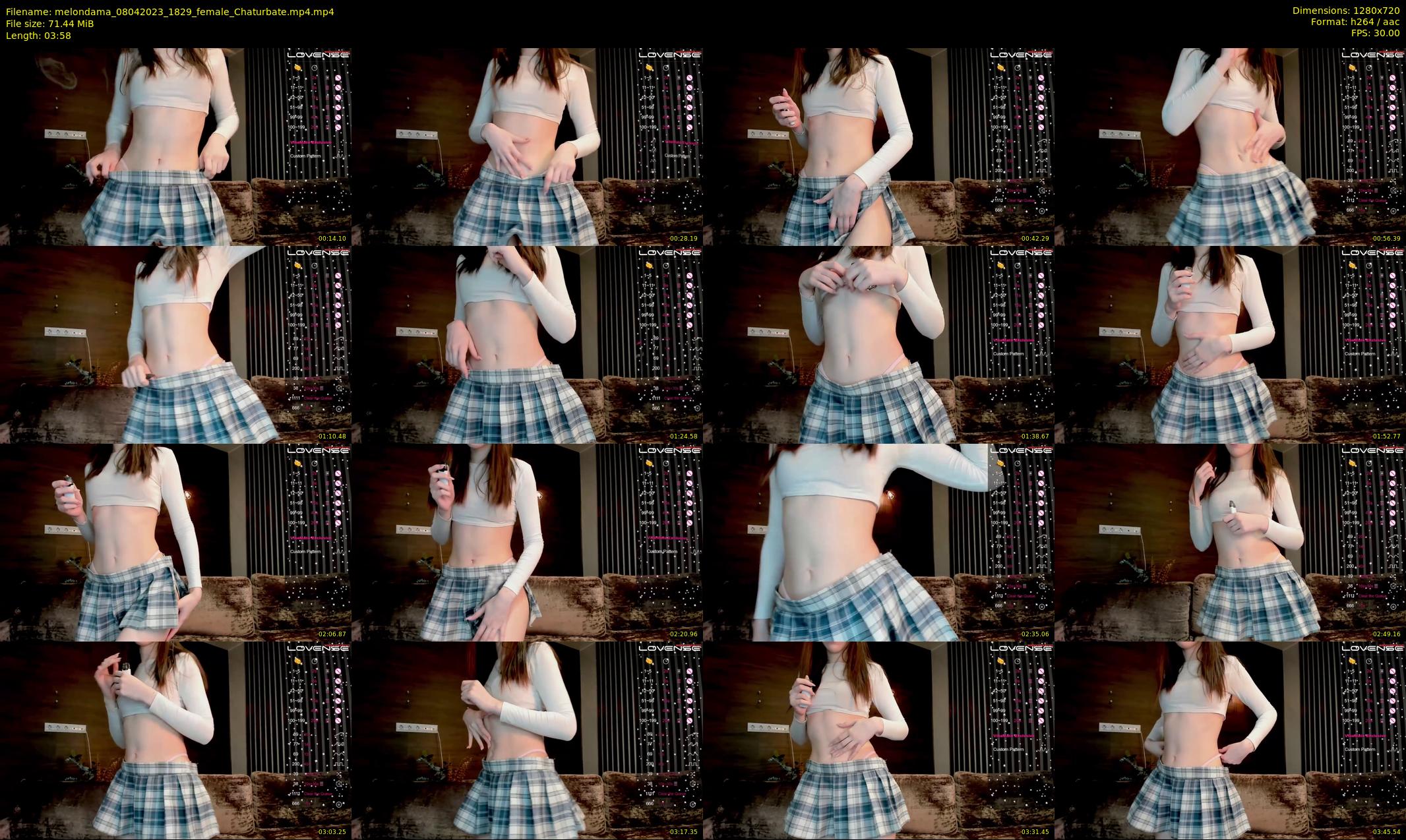 melondama — 4 minute Chaturbate female cam show recording, 720p, Apr 8, 2023