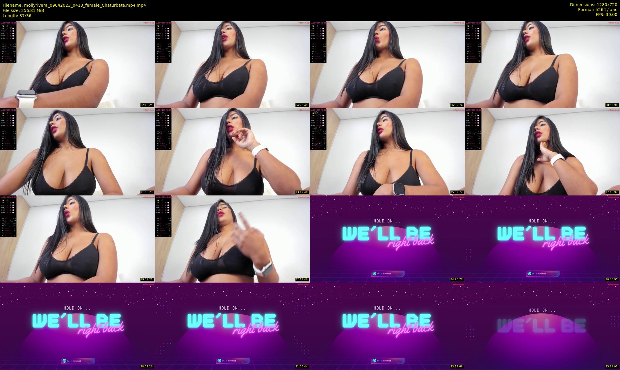 mollyrivera — 38 minute Chaturbate female cam show recording, 720p, Apr 9, 2023