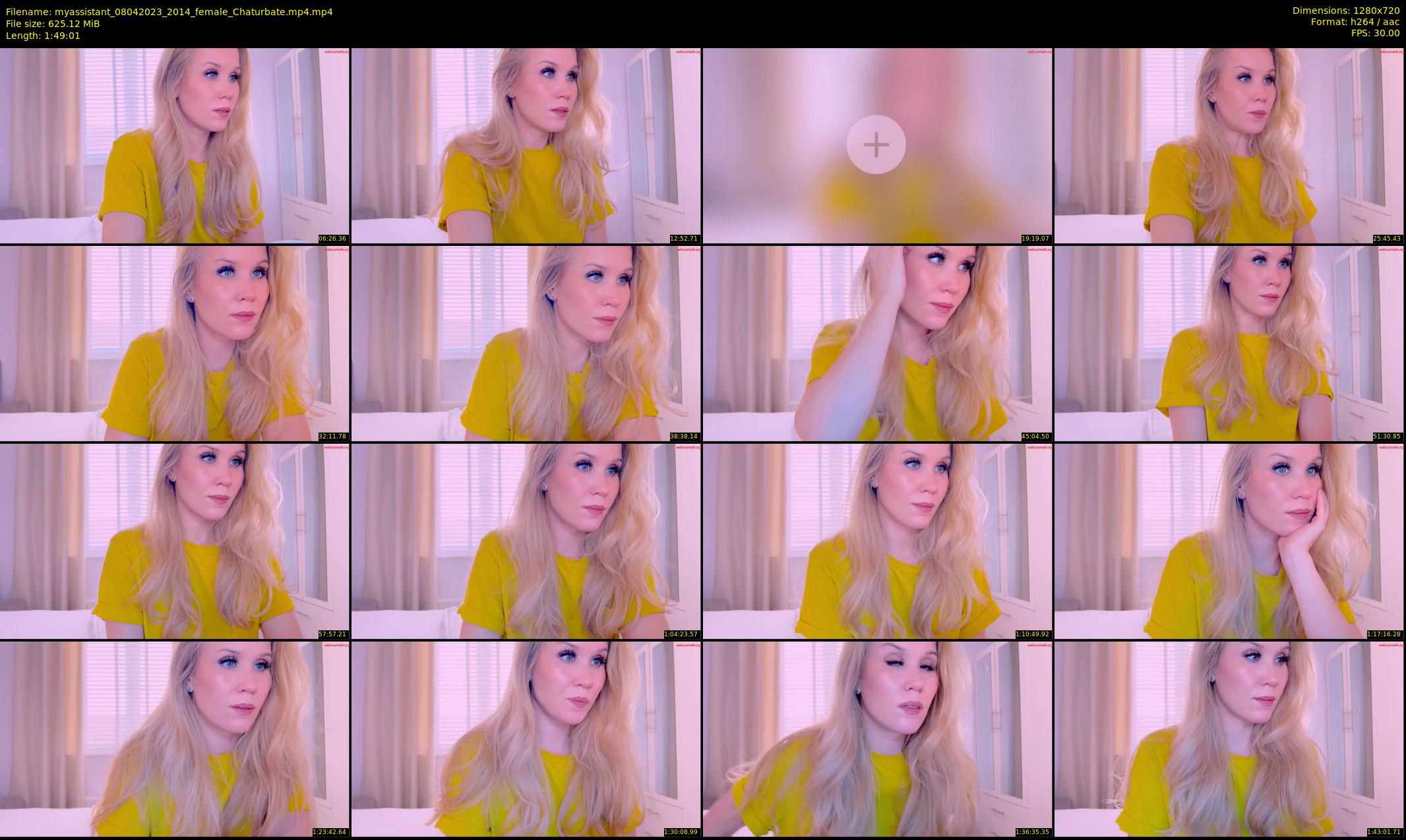 myassistant — 110 minute Chaturbate female cam show recording, 720p, Apr 8, 2023