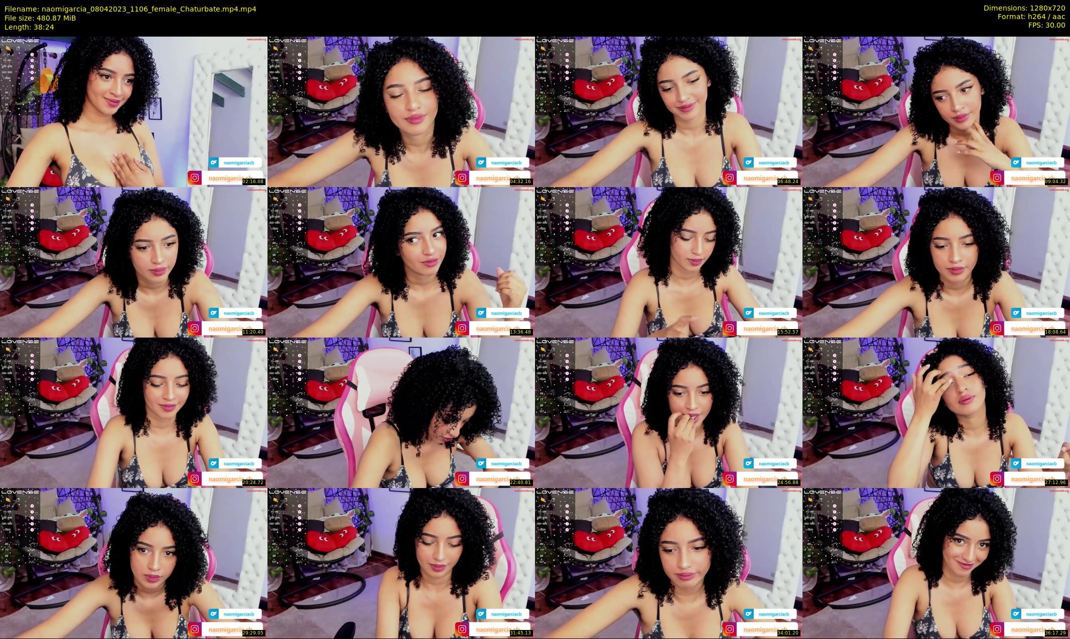 naomigarcia — 39 minute Chaturbate female cam show recording, 720p, Apr 8, 2023