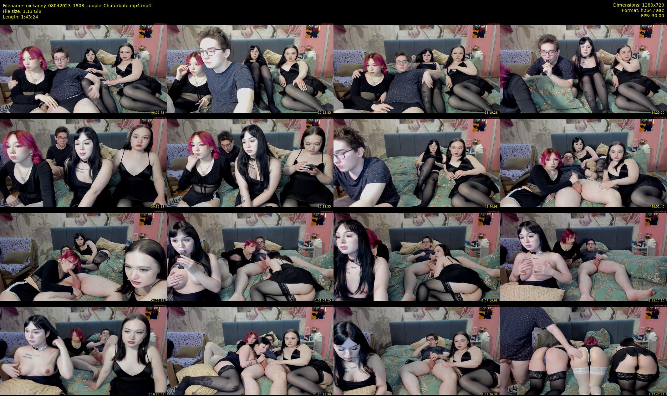 nickanny — 104 minute Chaturbate couple cam show recording, 720p, Apr 8, 2023
