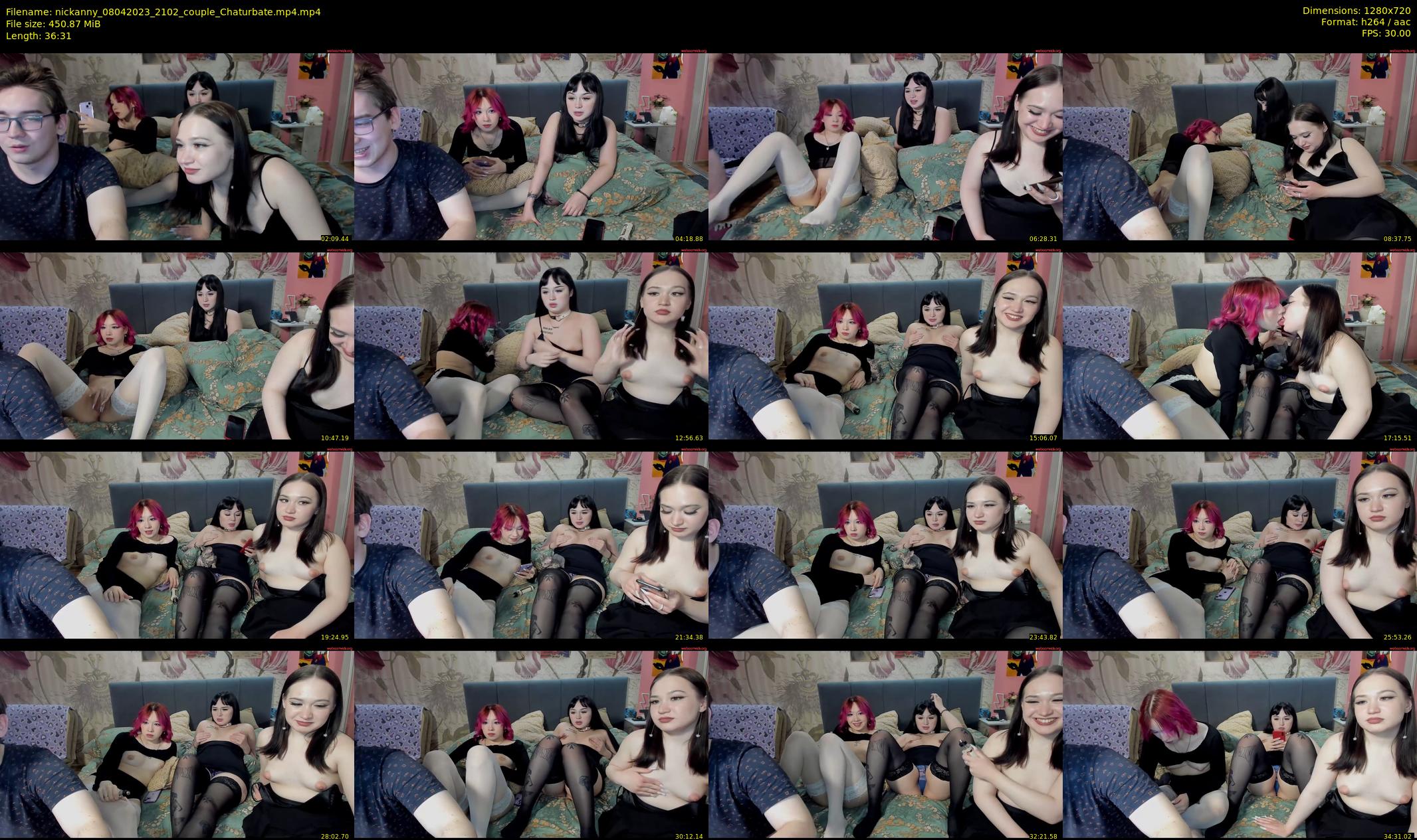 nickanny — 37 minute Chaturbate couple cam show recording, 720p, Apr 8, 2023