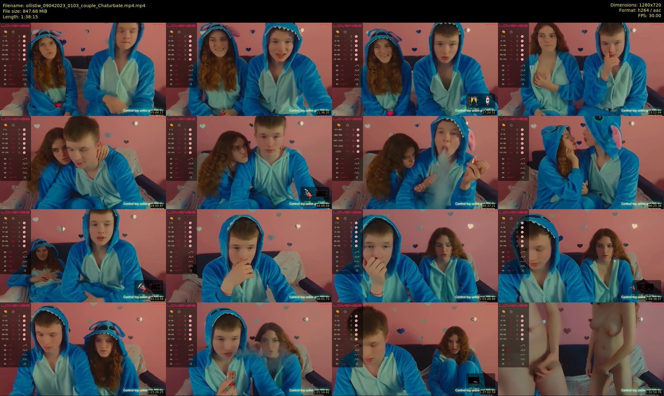 ollistiw — 99 minute Chaturbate couple cam show recording, 720p, Apr 9, 2023