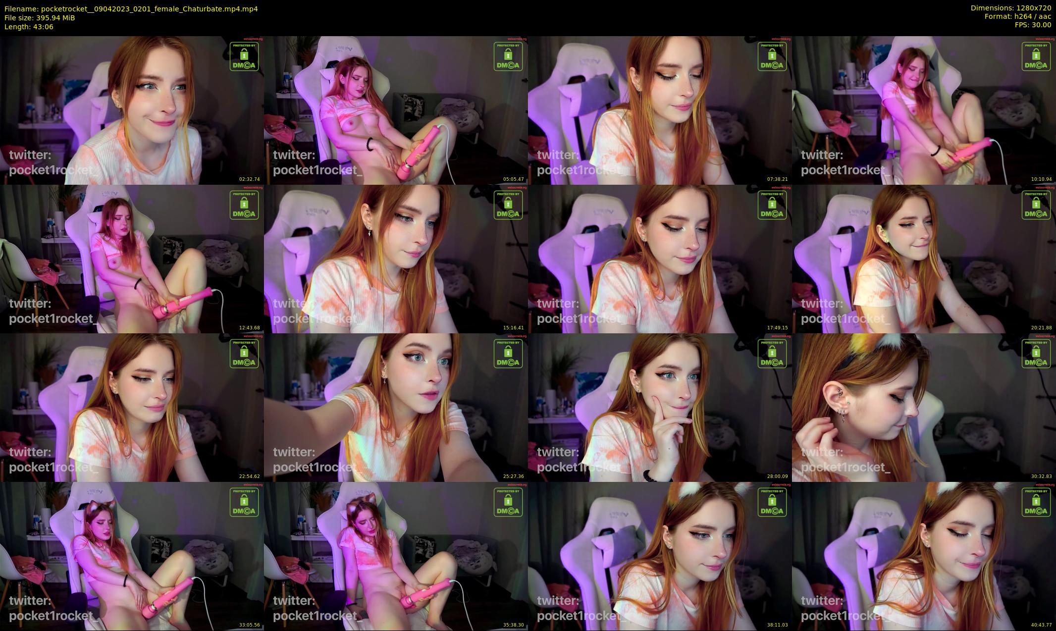 pocketrocket_ — 44 minute Chaturbate female cam show recording, 720p, Apr 9, 2023