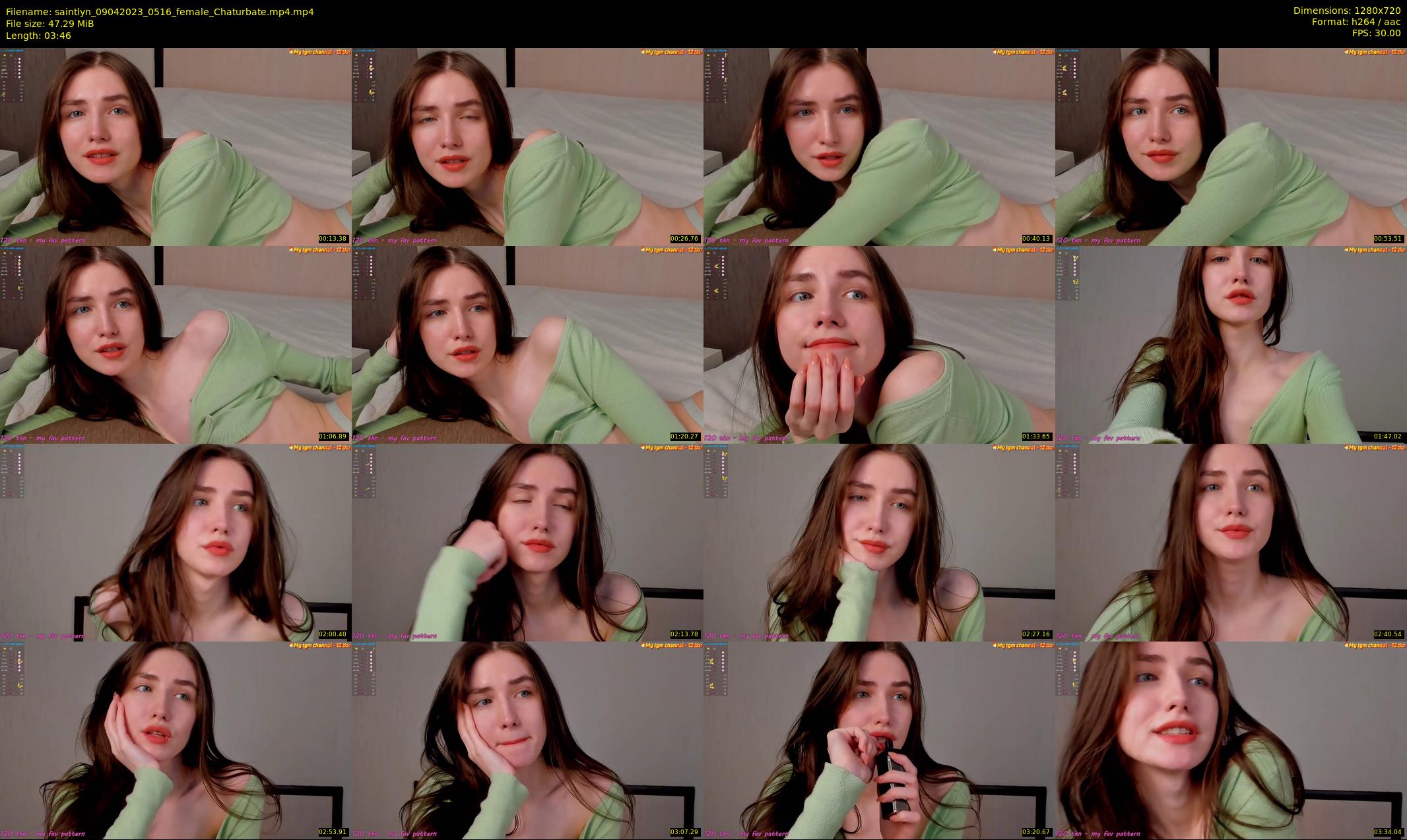 saintlyn — 4 minute Chaturbate female cam show recording, 720p, Apr 9, 2023