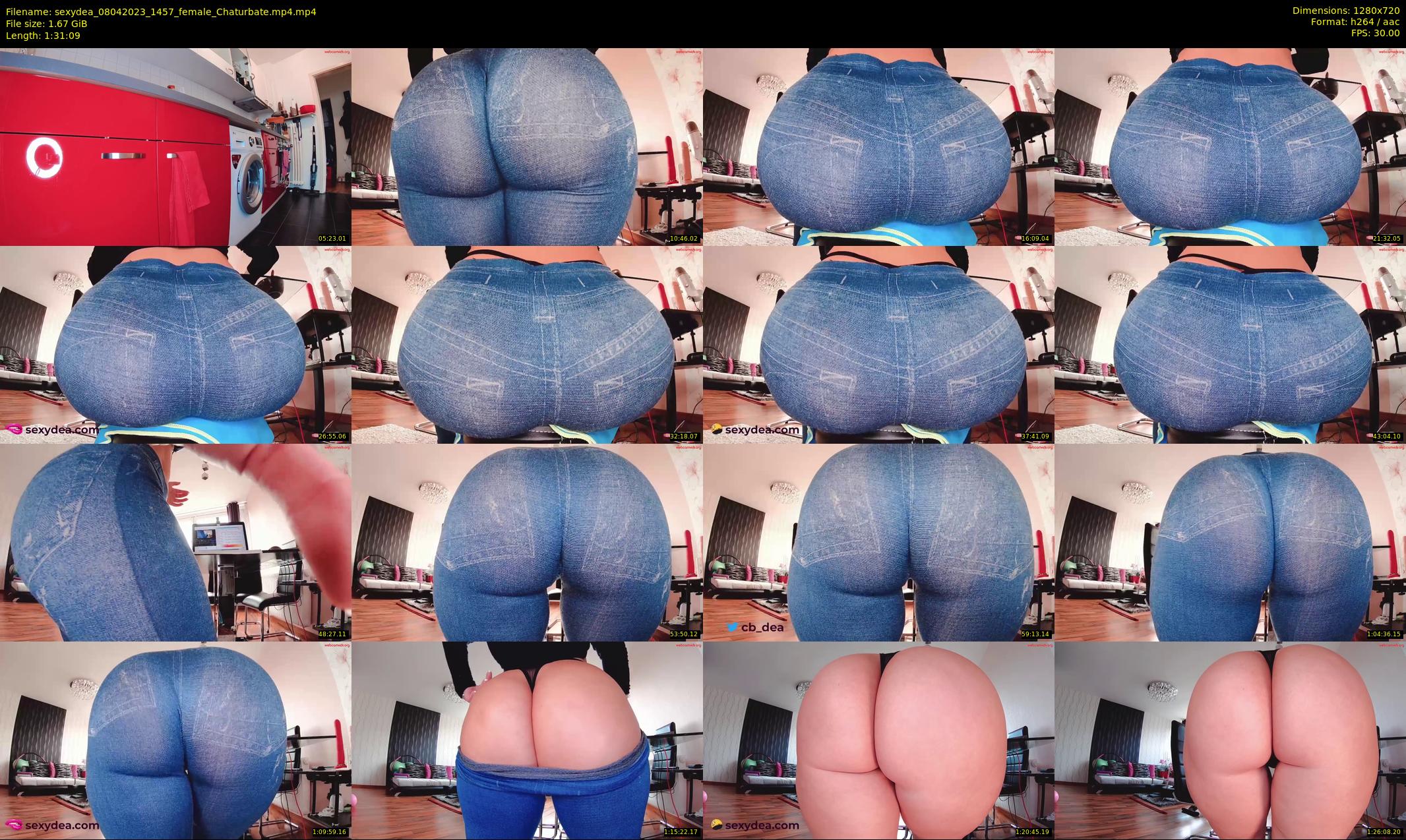 sexydea — 92 minute Chaturbate female cam show recording, 720p, Apr 8, 2023