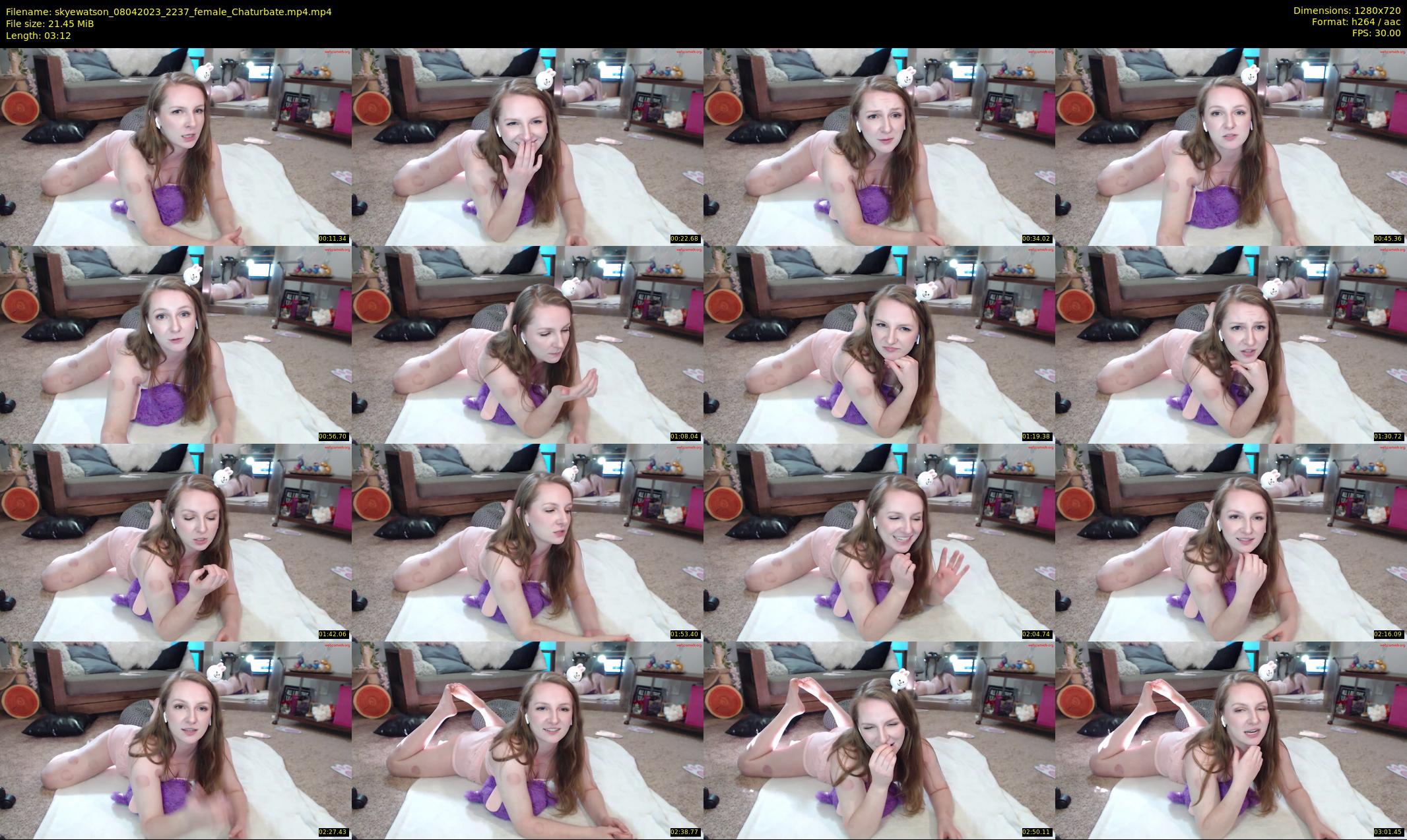 skyewatson — 4 minute Chaturbate female cam show recording, 720p, Apr 8, 2023
