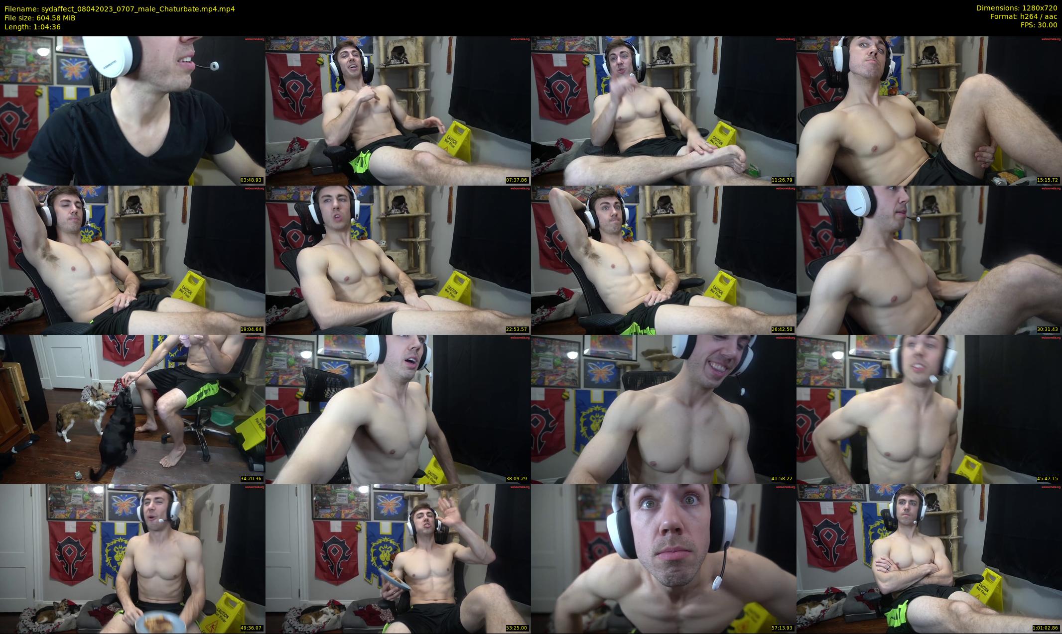 sydaffect — 65 minute Chaturbate male cam show recording, 720p, Apr 8, 2023