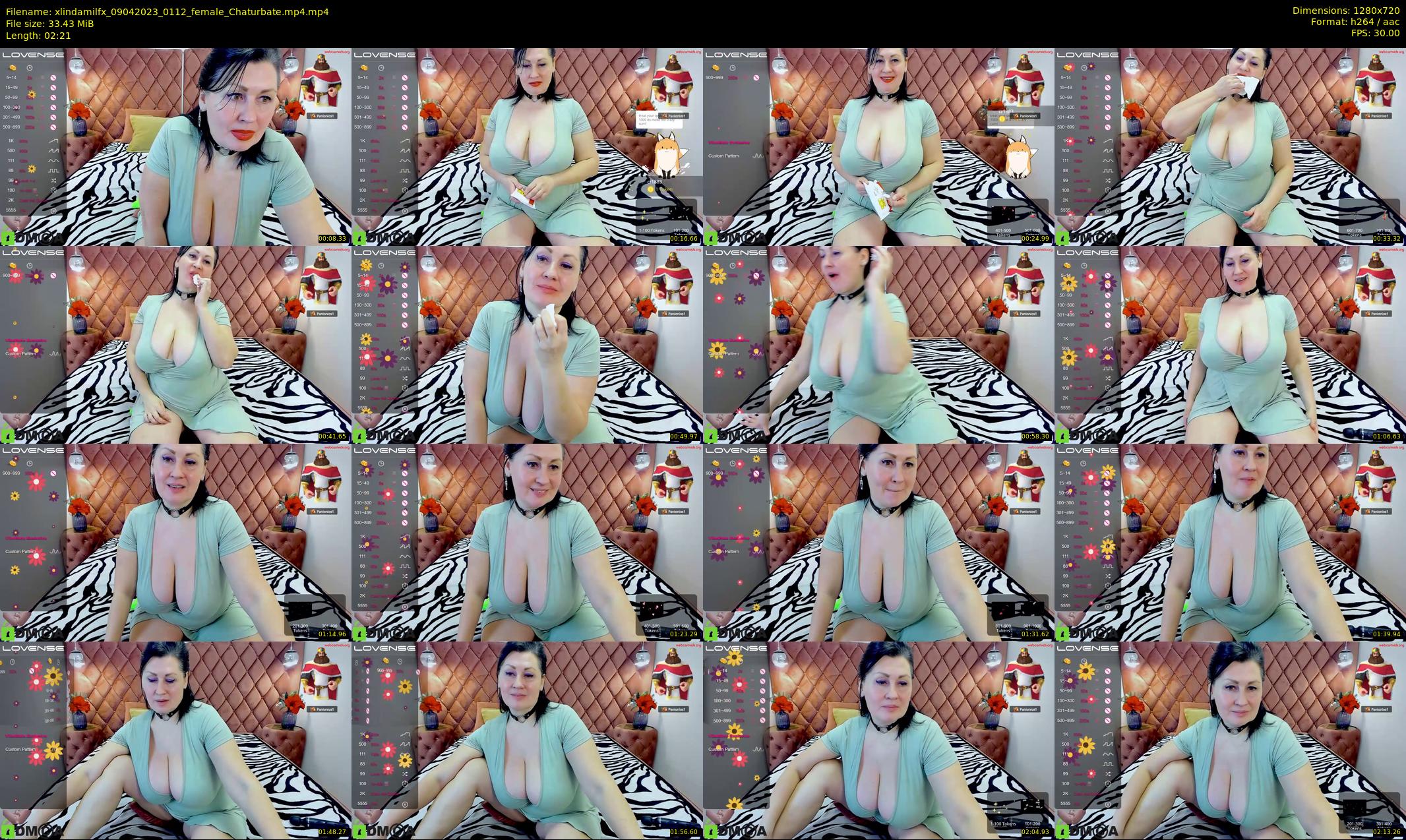 xlindamilfx — 3 minute Chaturbate female cam show recording, 720p, Apr 9, 2023