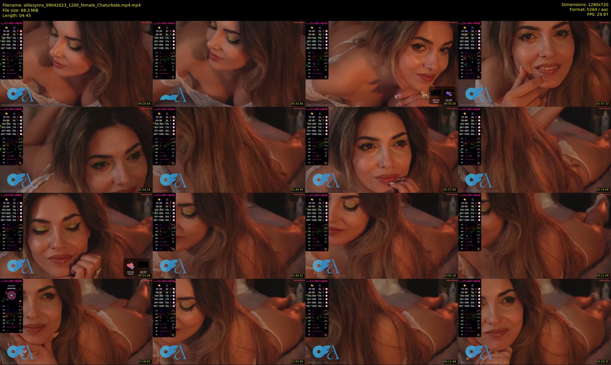 alliesynns — 5 minute Chaturbate female cam show recording, 720p, Apr 9, 2023