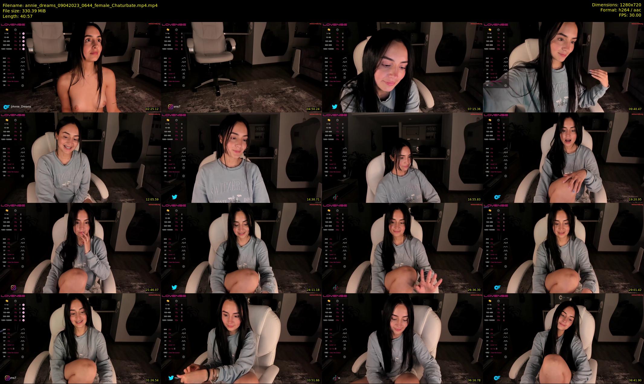 annie_dreams — 41 minute Chaturbate female cam show recording, 720p, Apr 9, 2023